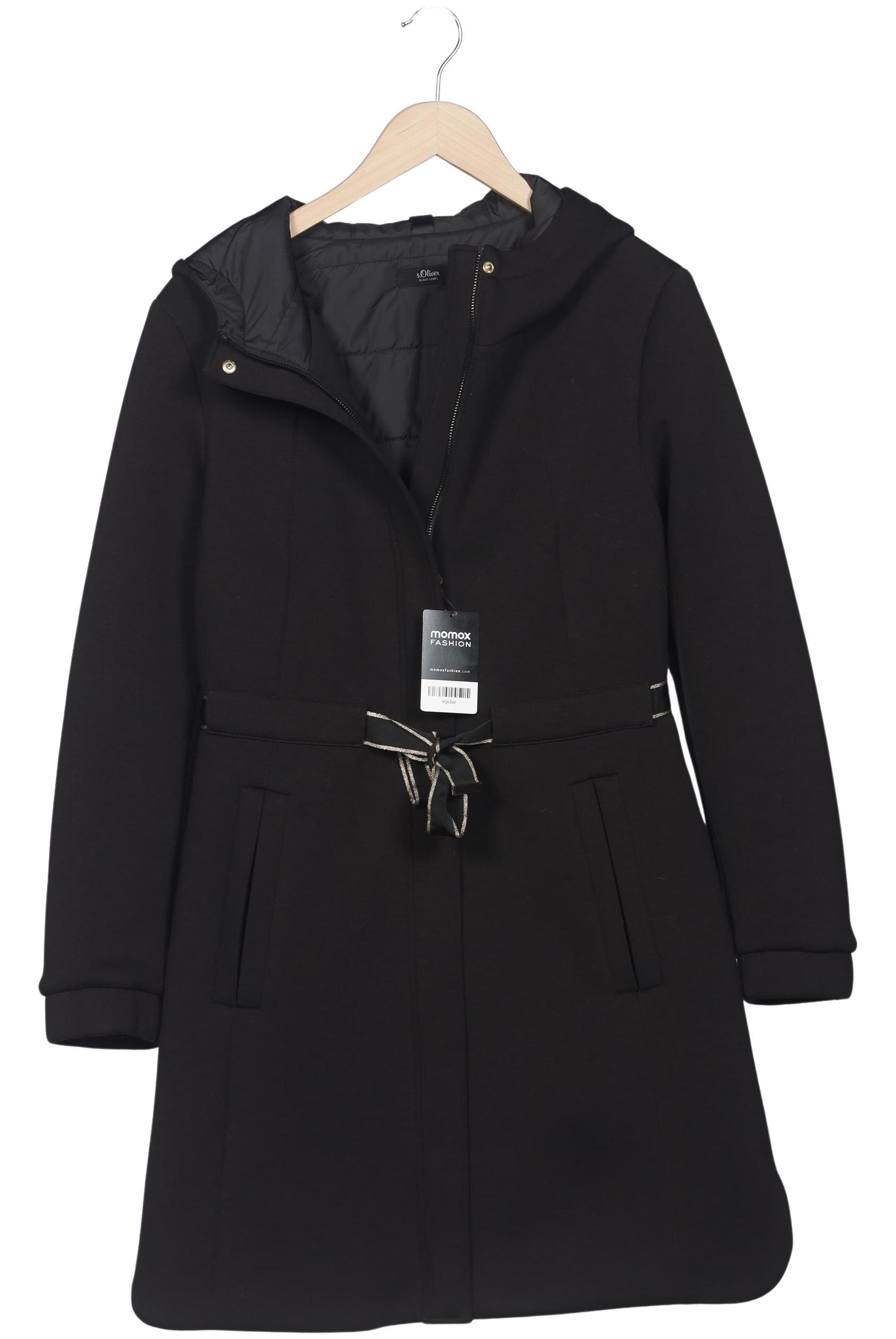 

s.Oliver Damen Mantel, schwarz, Gr. 38