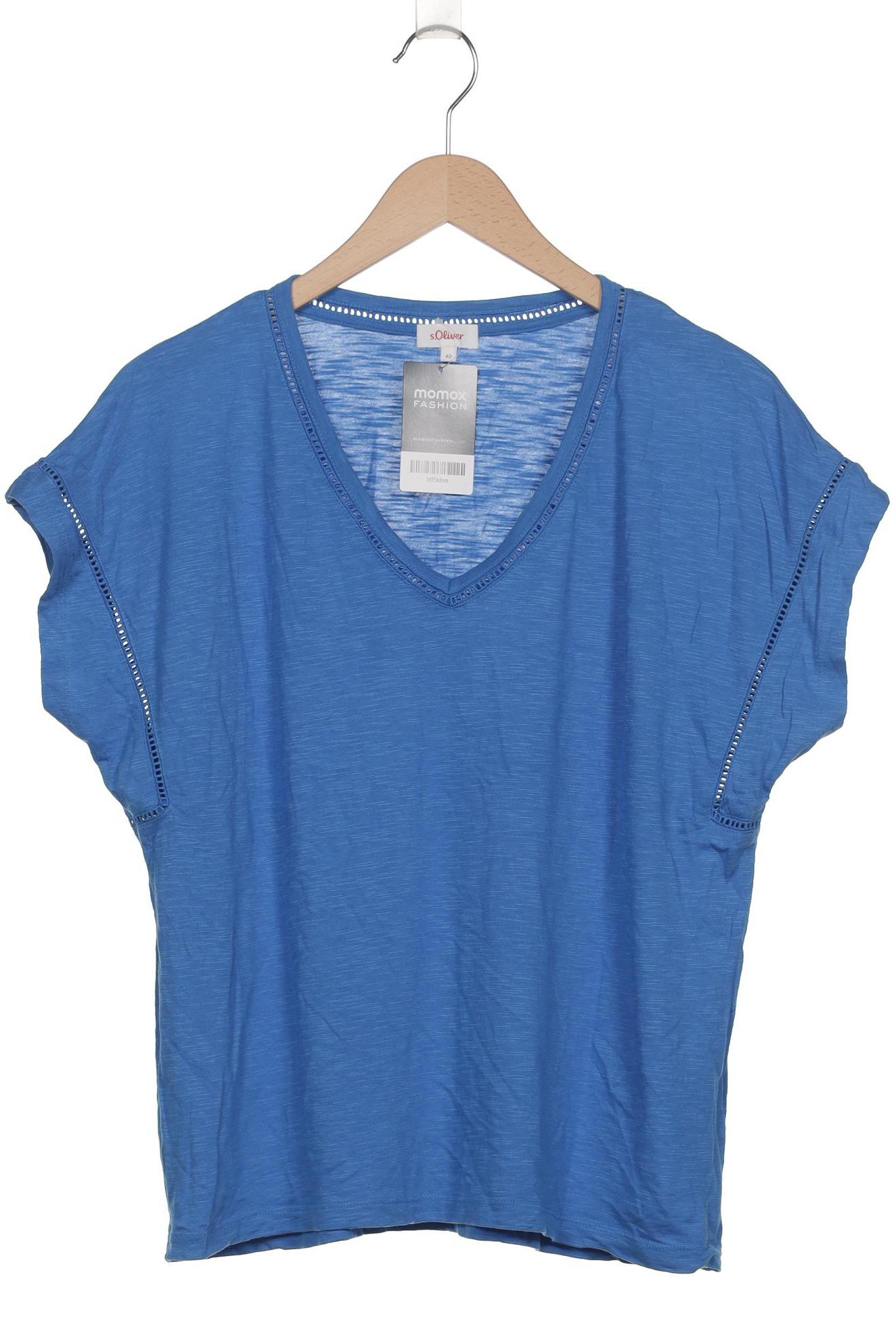 

s.Oliver Damen T-Shirt, blau, Gr. 40