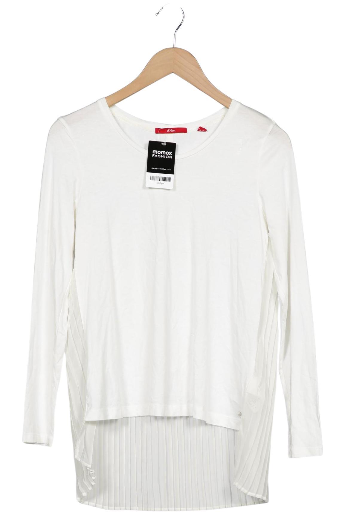 

s.Oliver Damen Langarmshirt, weiß, Gr. 34