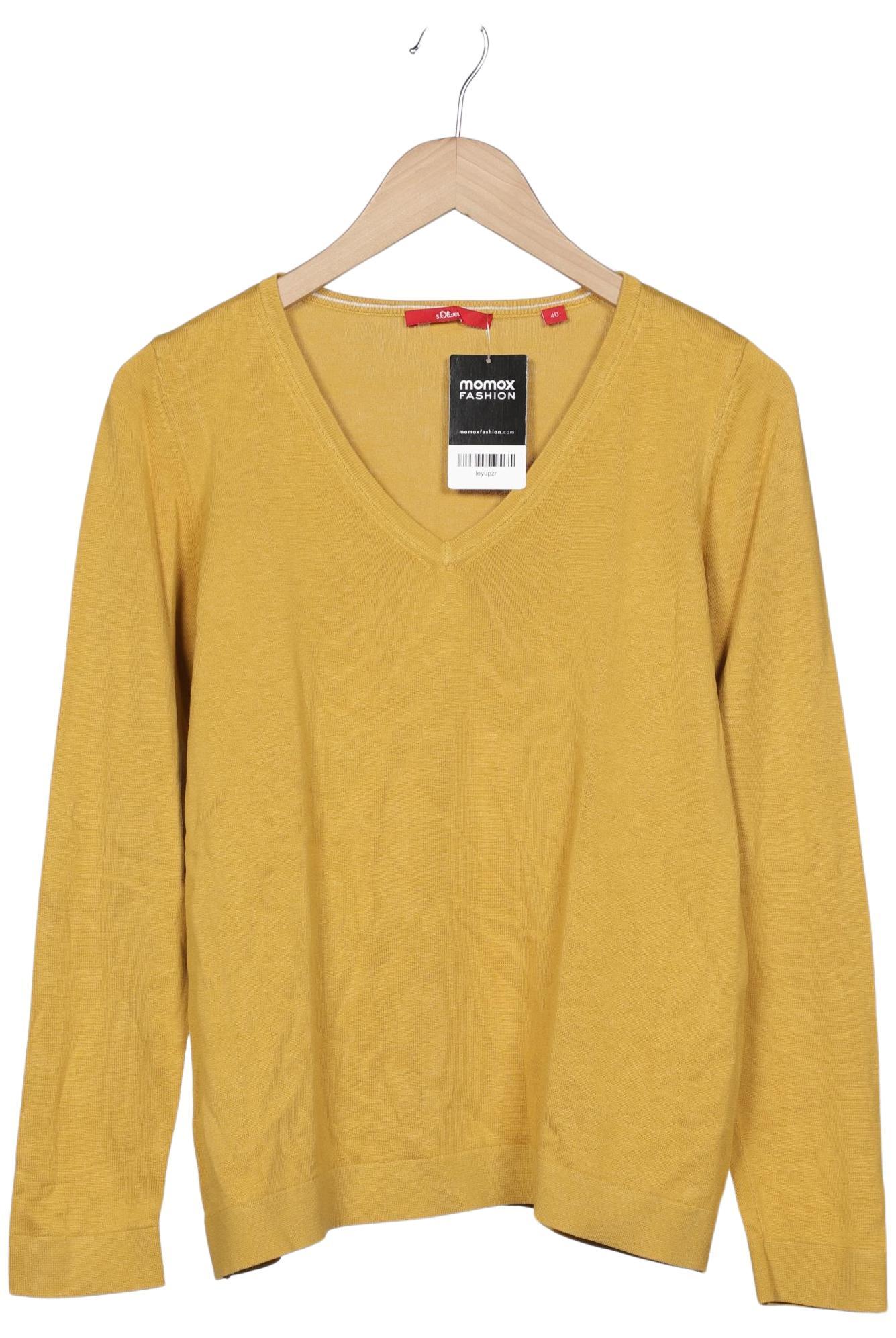 

s.Oliver Damen Pullover, gelb, Gr. 40