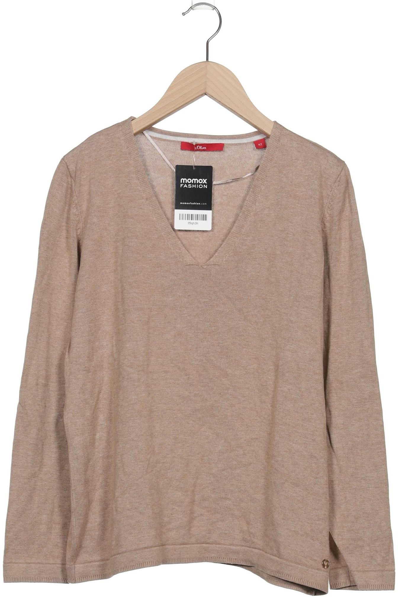 

s.Oliver Damen Pullover, beige, Gr. 42