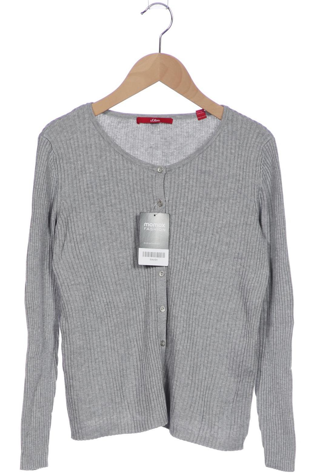 

s.Oliver Damen Strickjacke, grau, Gr. 38