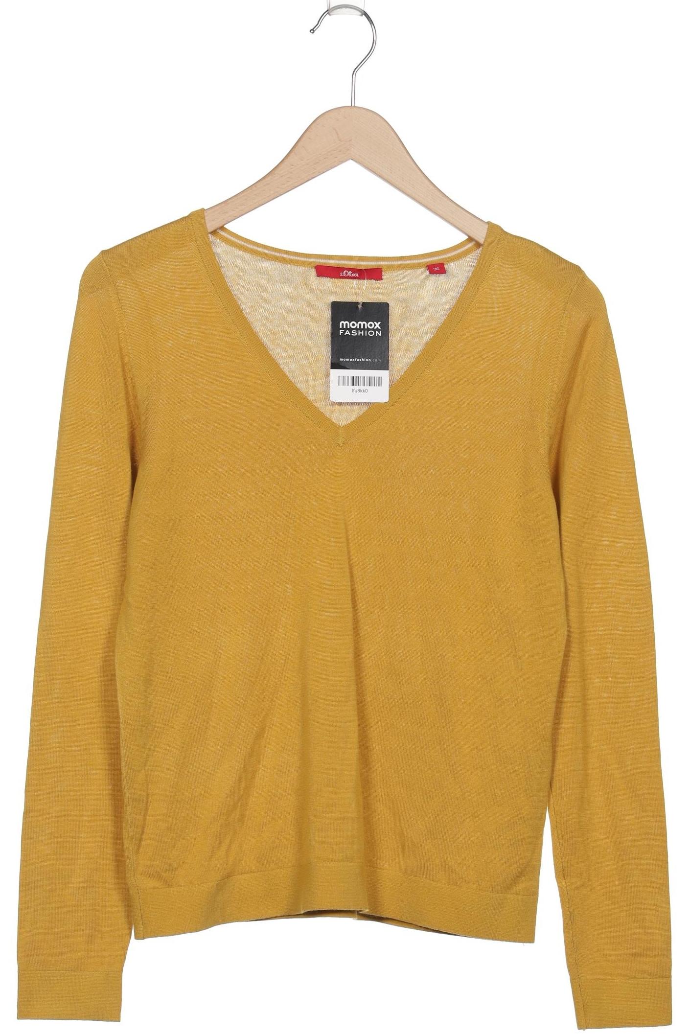 

s.Oliver Damen Pullover, gelb, Gr. 36
