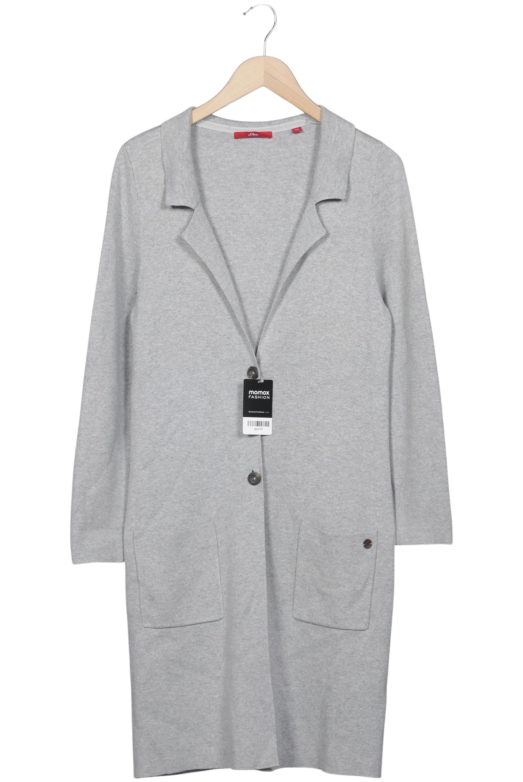 

s.Oliver Damen Strickjacke, grau, Gr. 40