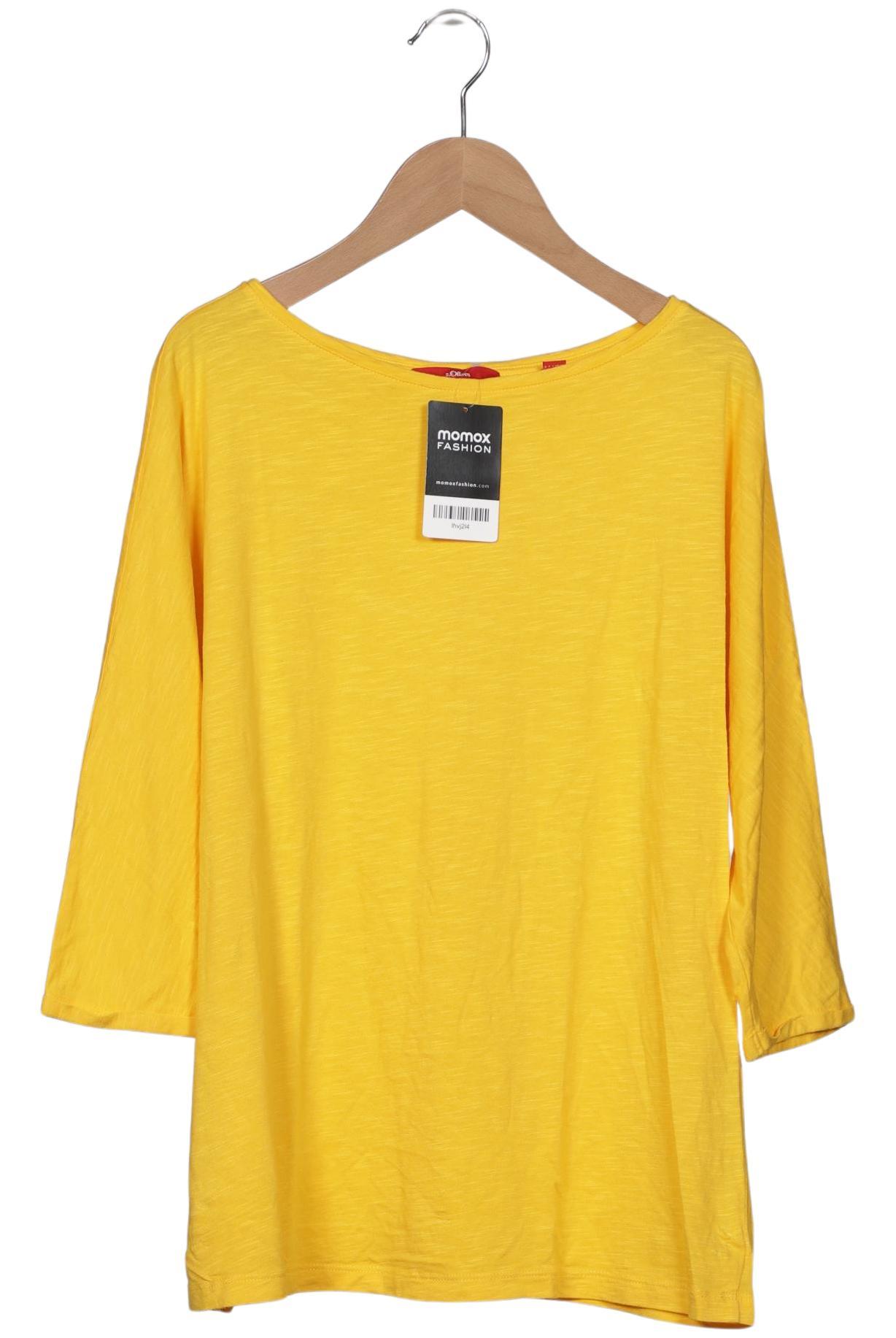 

s.Oliver Damen Langarmshirt, gelb, Gr. 40