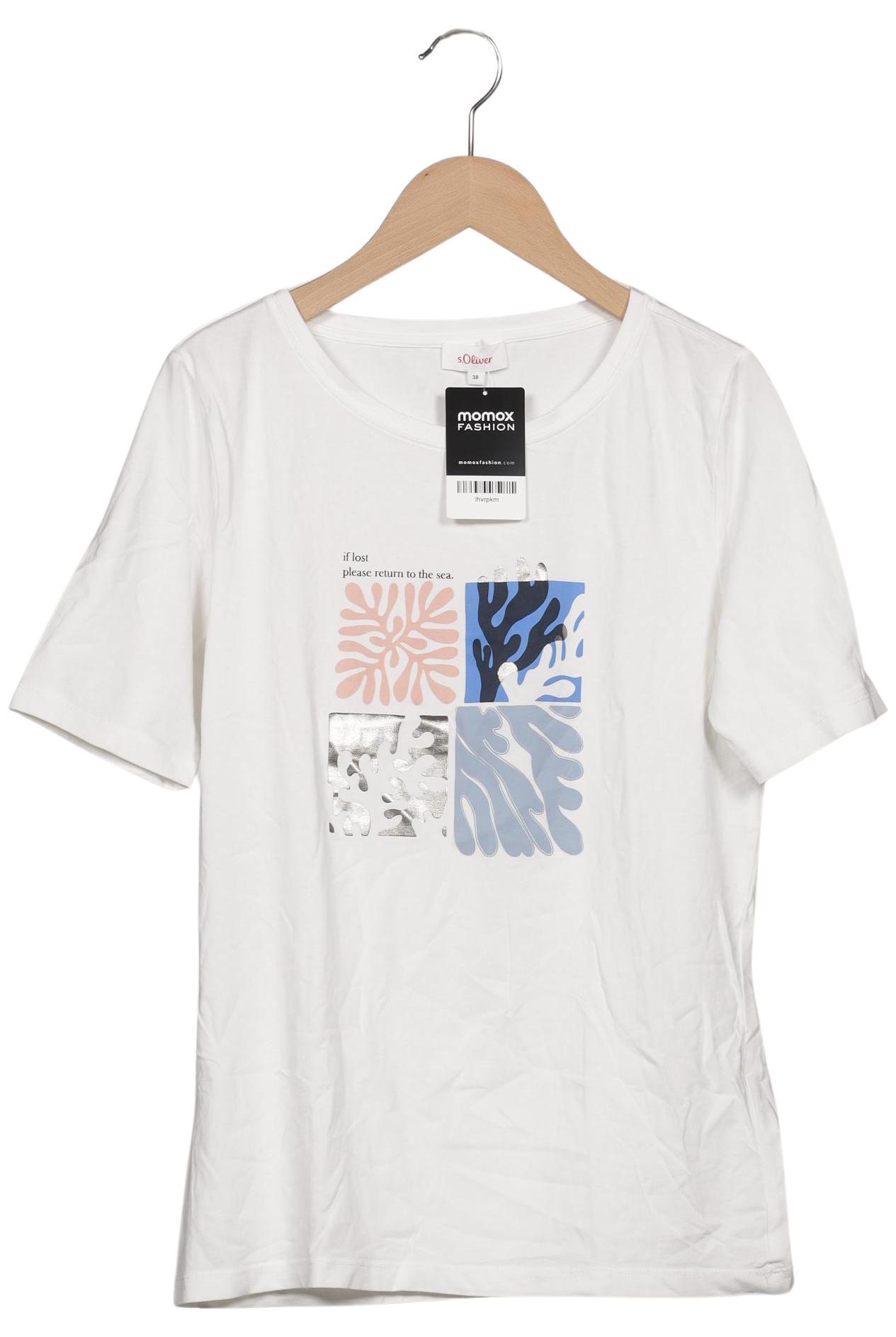 

s.Oliver Damen T-Shirt, weiß, Gr. 38