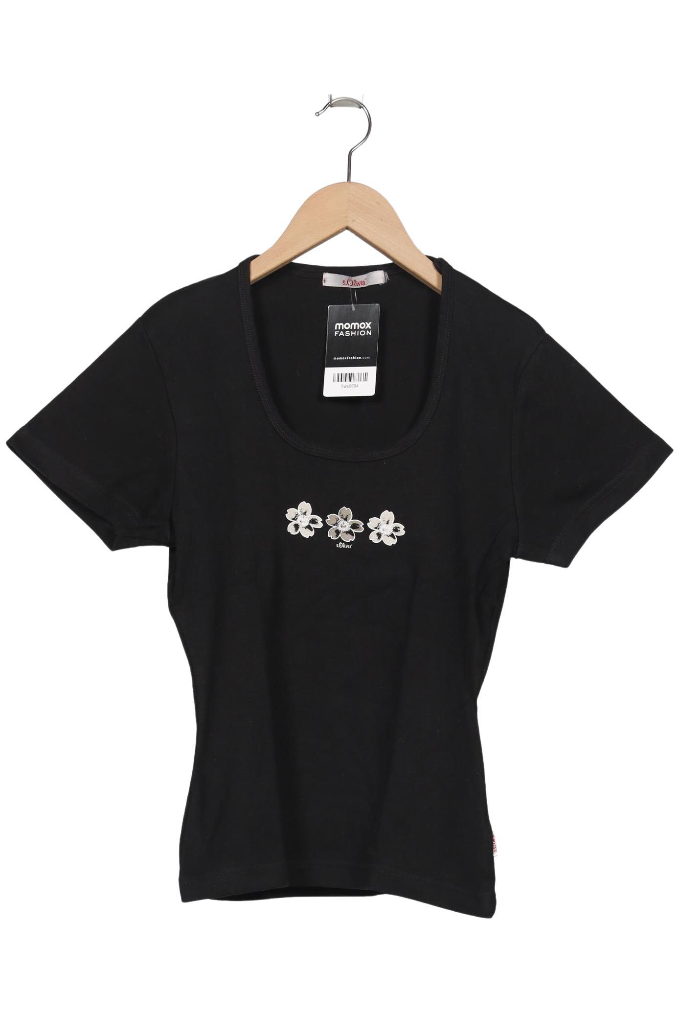 

s.Oliver Damen T-Shirt, schwarz, Gr. 34