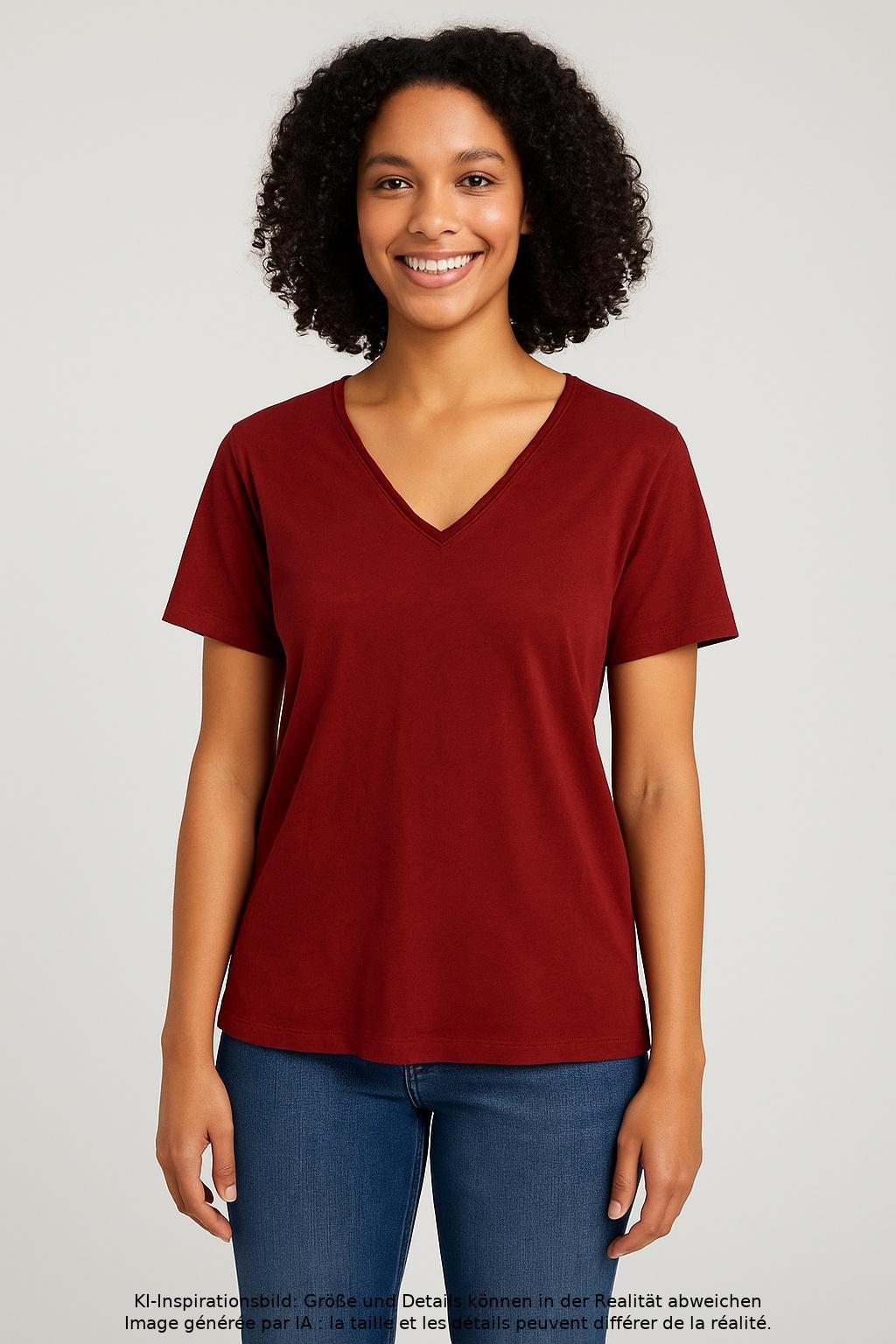 

s.Oliver Damen T-Shirt, rot, Gr. 40