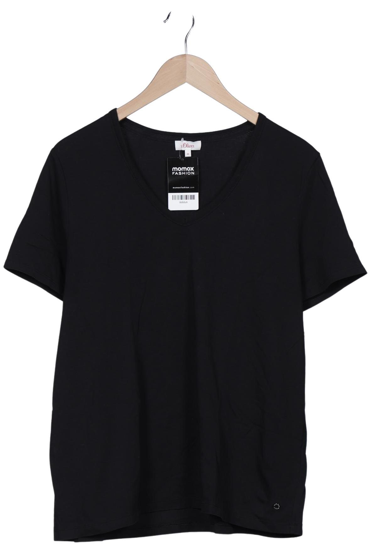 

s.Oliver Damen T-Shirt, schwarz, Gr. 46