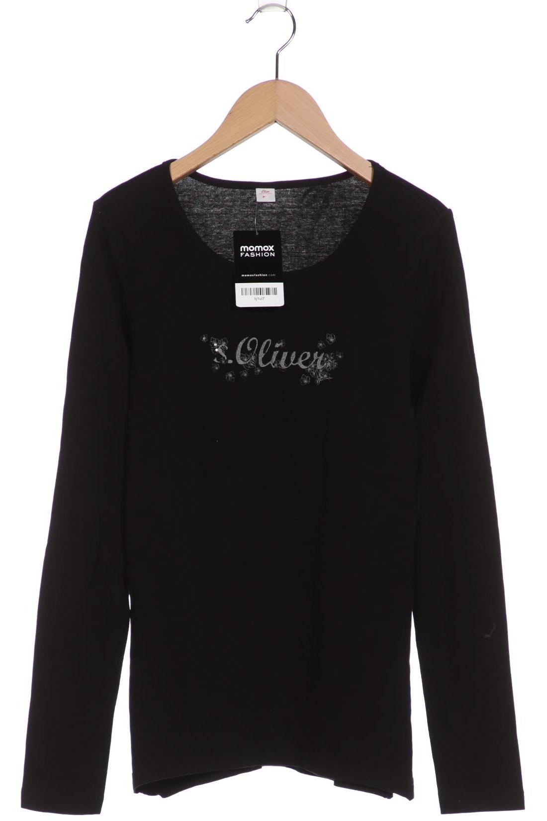 

s.Oliver Damen Langarmshirt, schwarz, Gr. 38