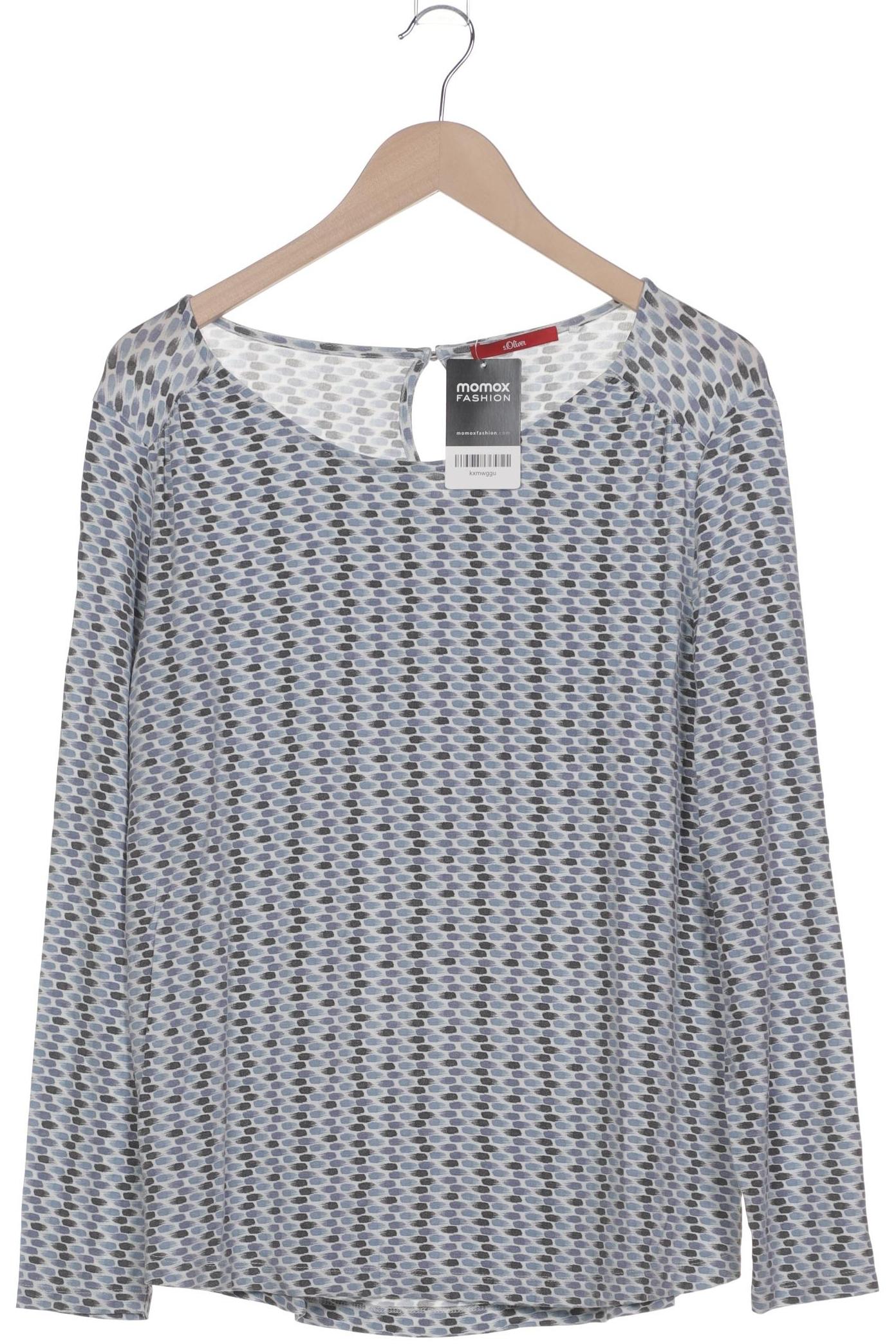 

s.Oliver Damen Langarmshirt, blau, Gr. 42