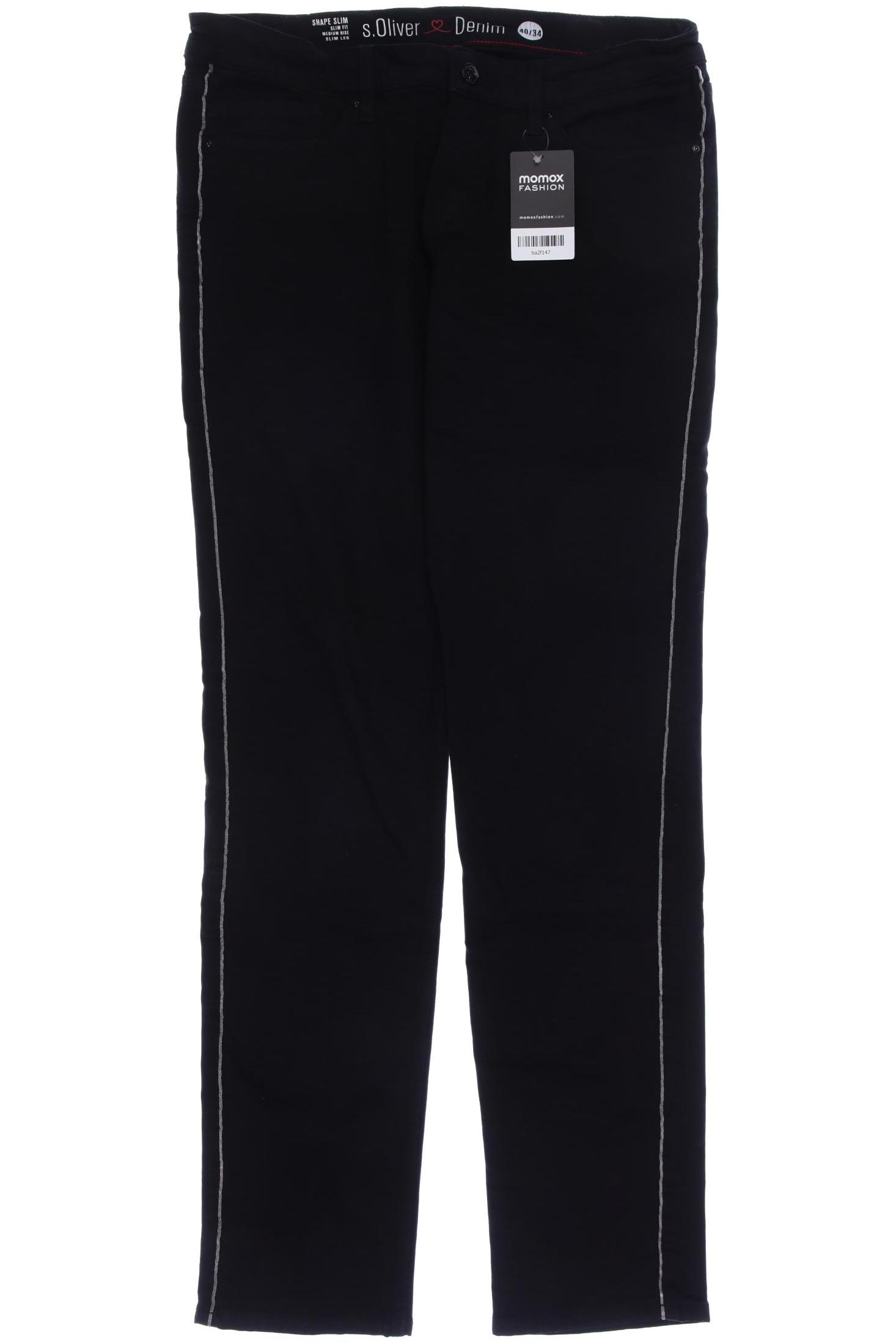 

s.Oliver Damen Jeans, schwarz