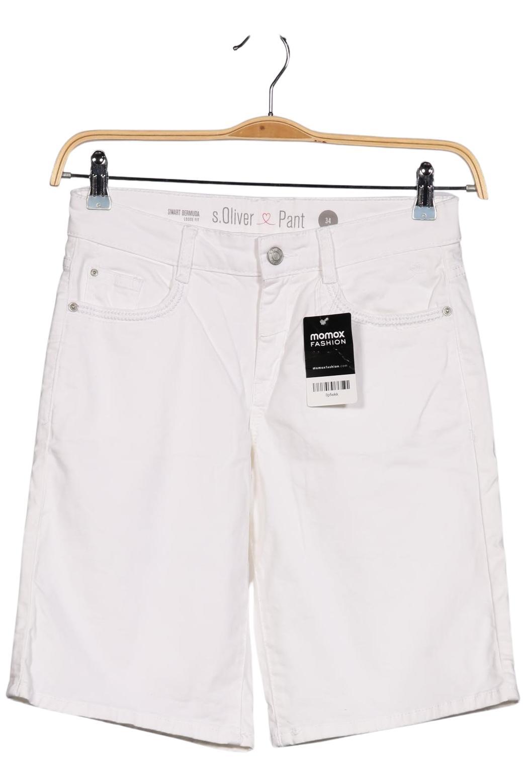

s.Oliver Damen Shorts, weiß, Gr. 34