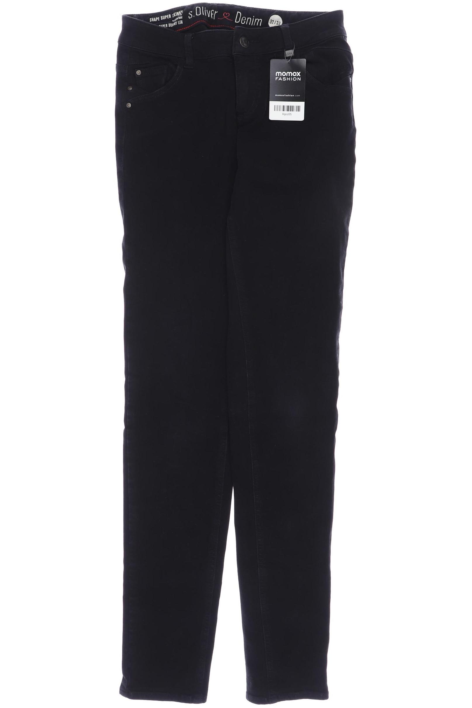 

s.Oliver Damen Jeans, schwarz