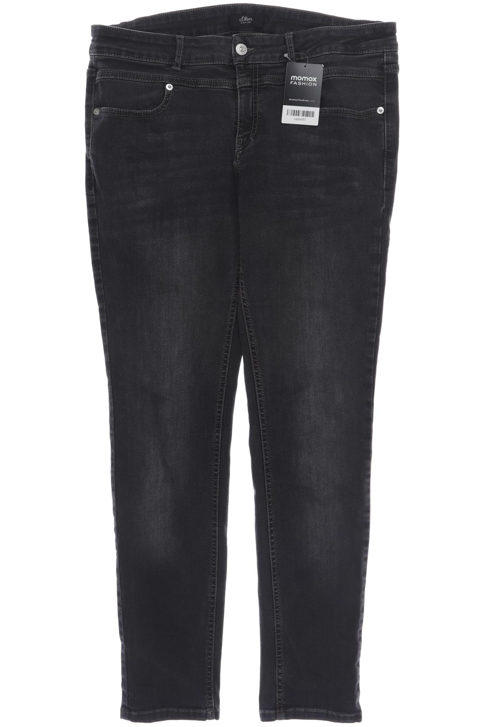 

s.Oliver Damen Jeans, schwarz