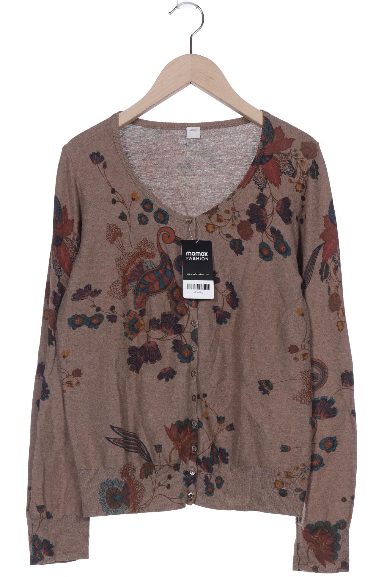 

s.Oliver Damen Strickjacke, braun, Gr. 38