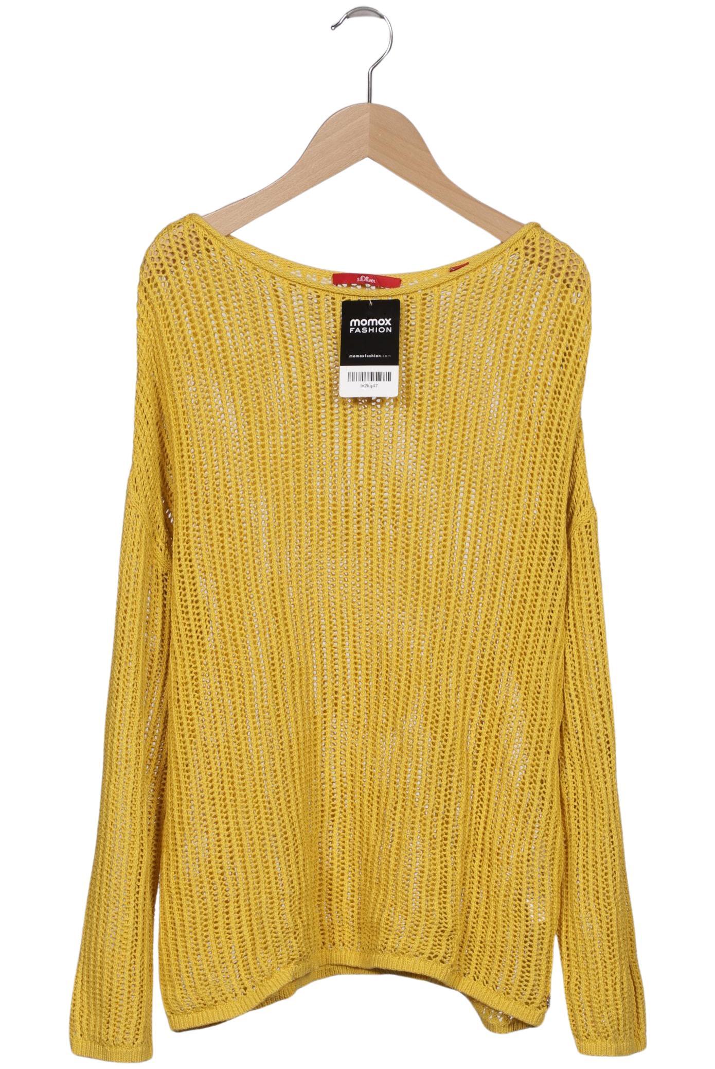 

s.Oliver Damen Pullover, gelb, Gr. 42