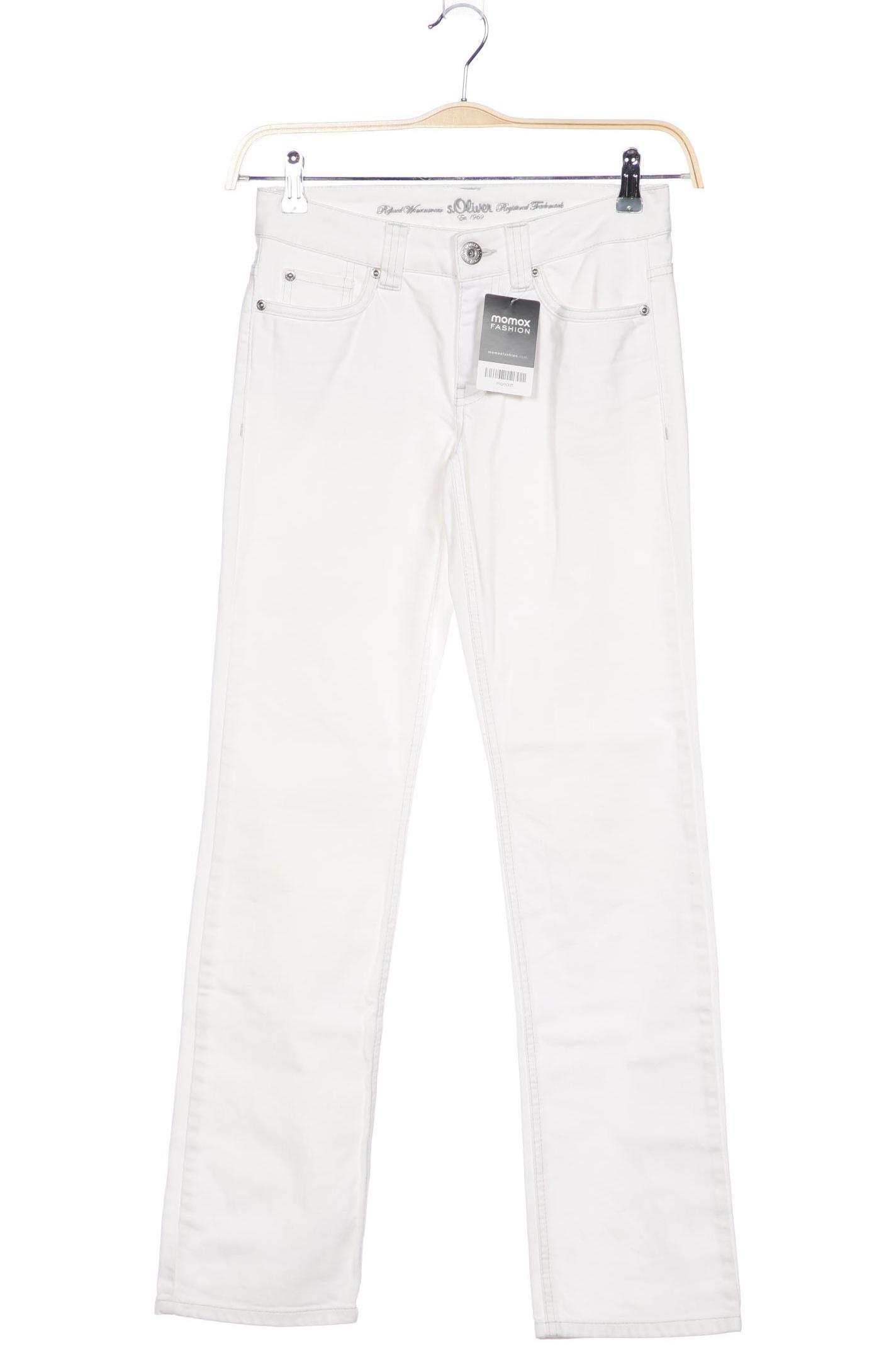 

s.Oliver Damen Jeans, weiß
