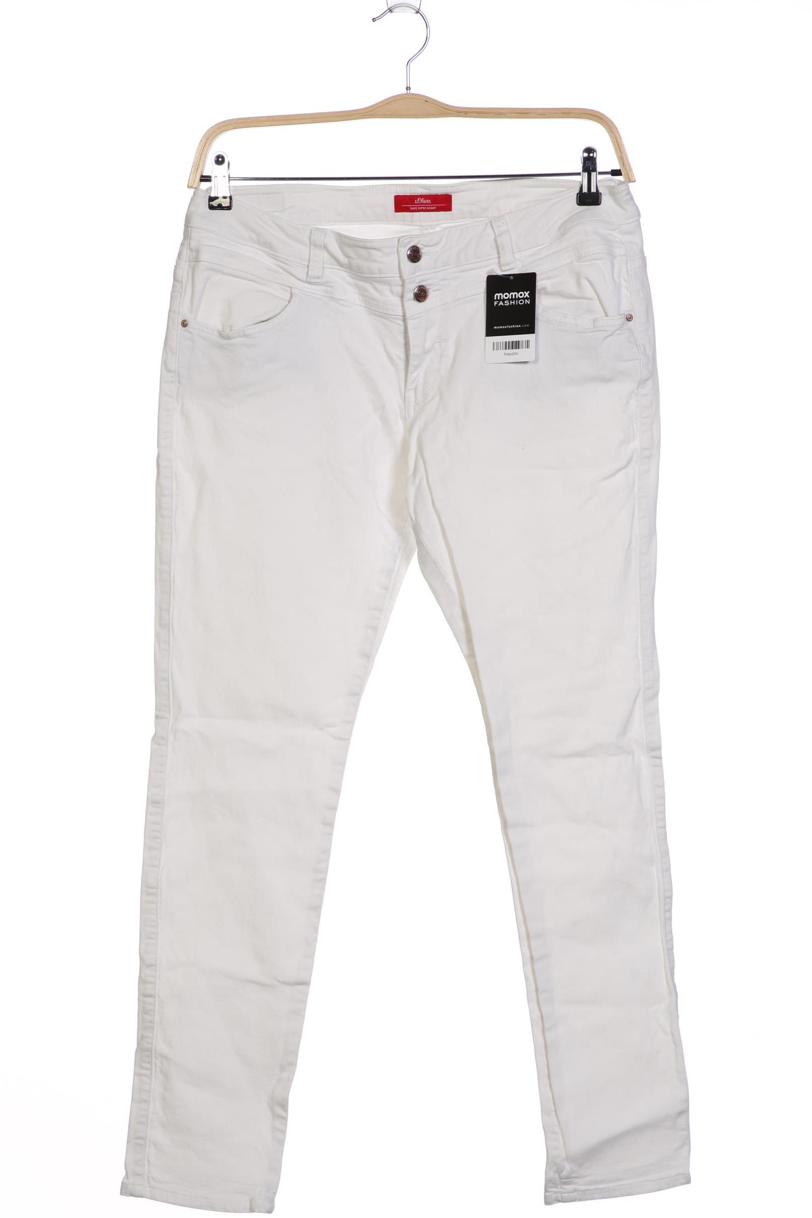 

s.Oliver Damen Jeans, weiß, Gr. 34