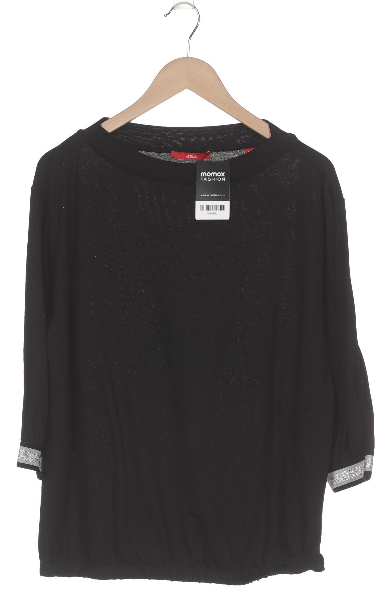 

s.Oliver Damen Langarmshirt, schwarz, Gr. 42