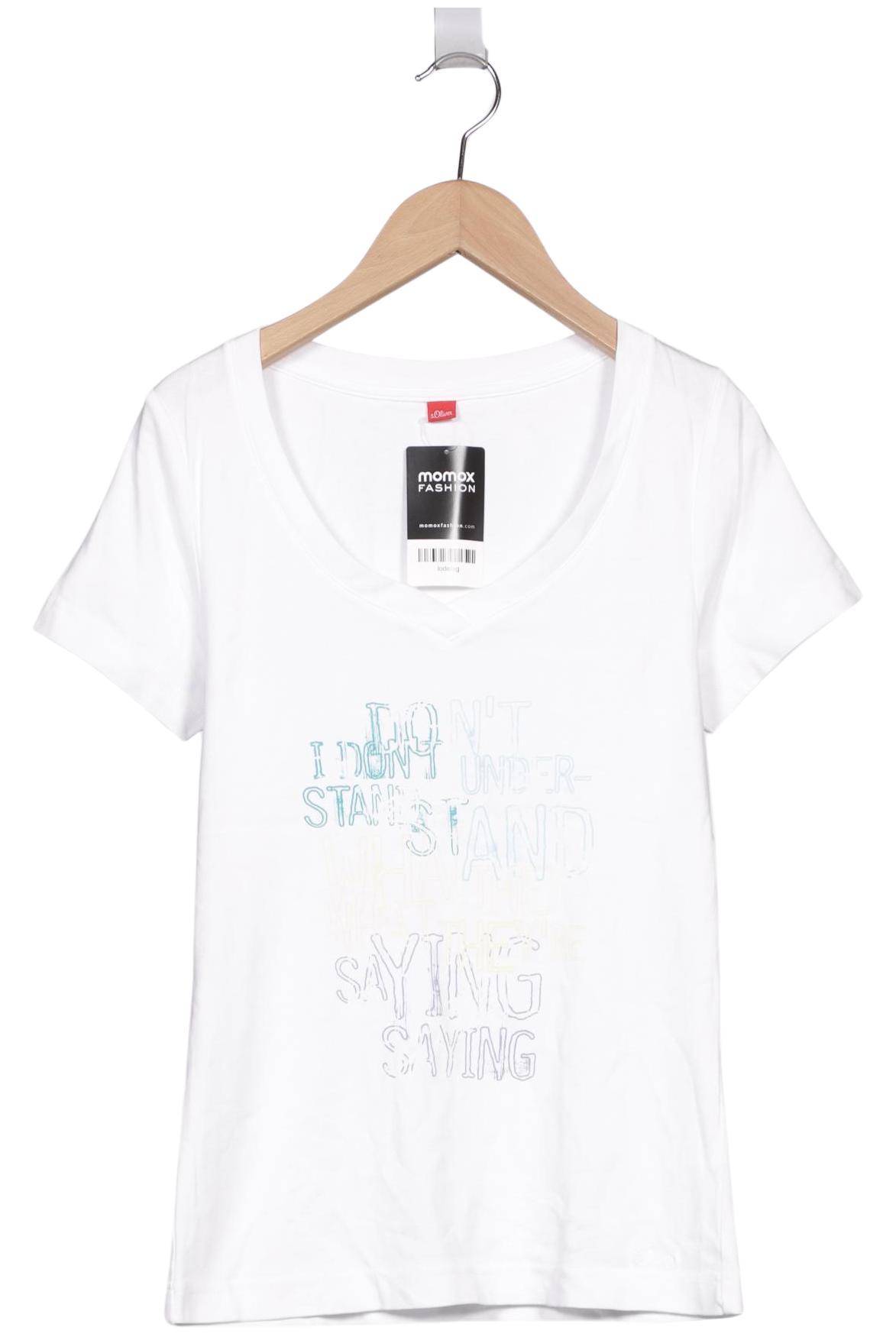 

s.Oliver Damen T-Shirt, weiß, Gr. 36