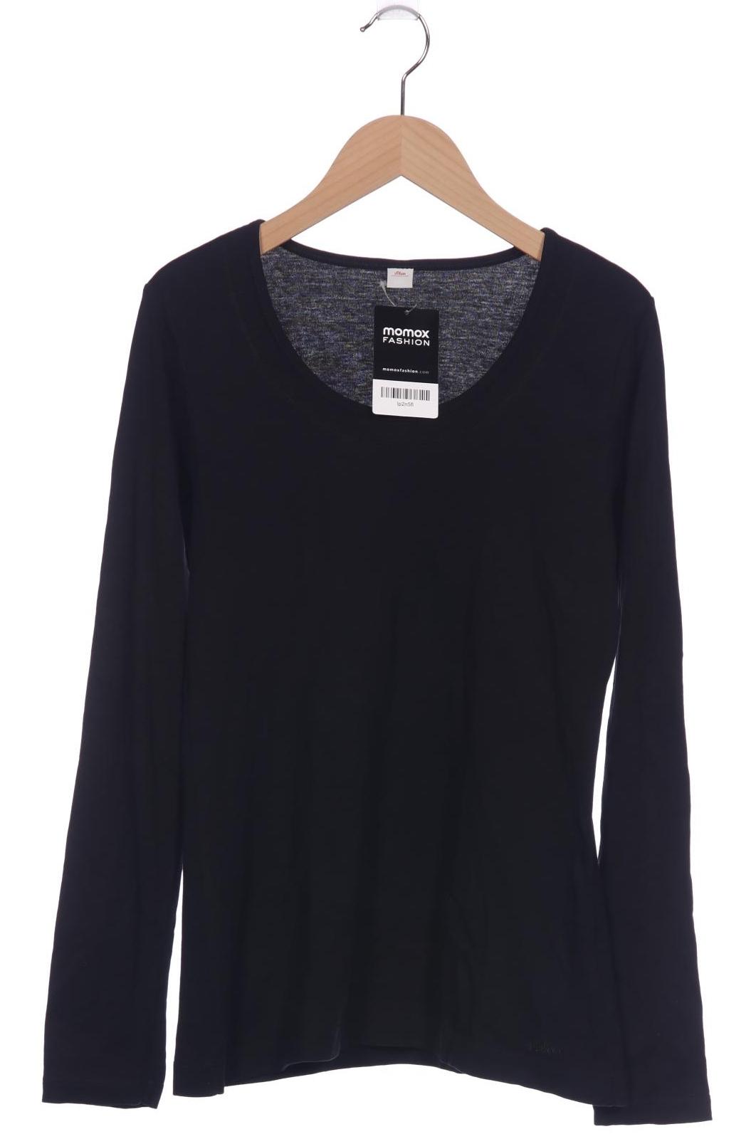 

s.Oliver Damen Langarmshirt, schwarz, Gr. 38