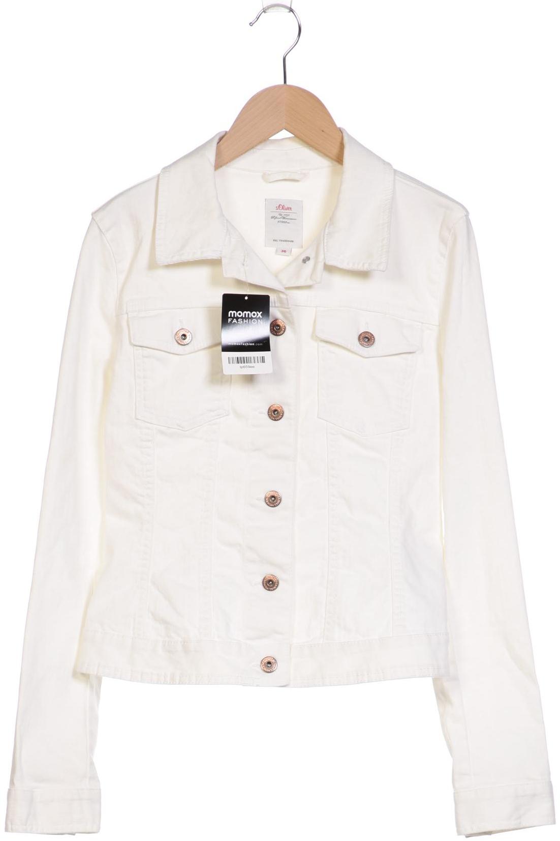 

s.Oliver Damen Jacke, cremeweiß, Gr. 36