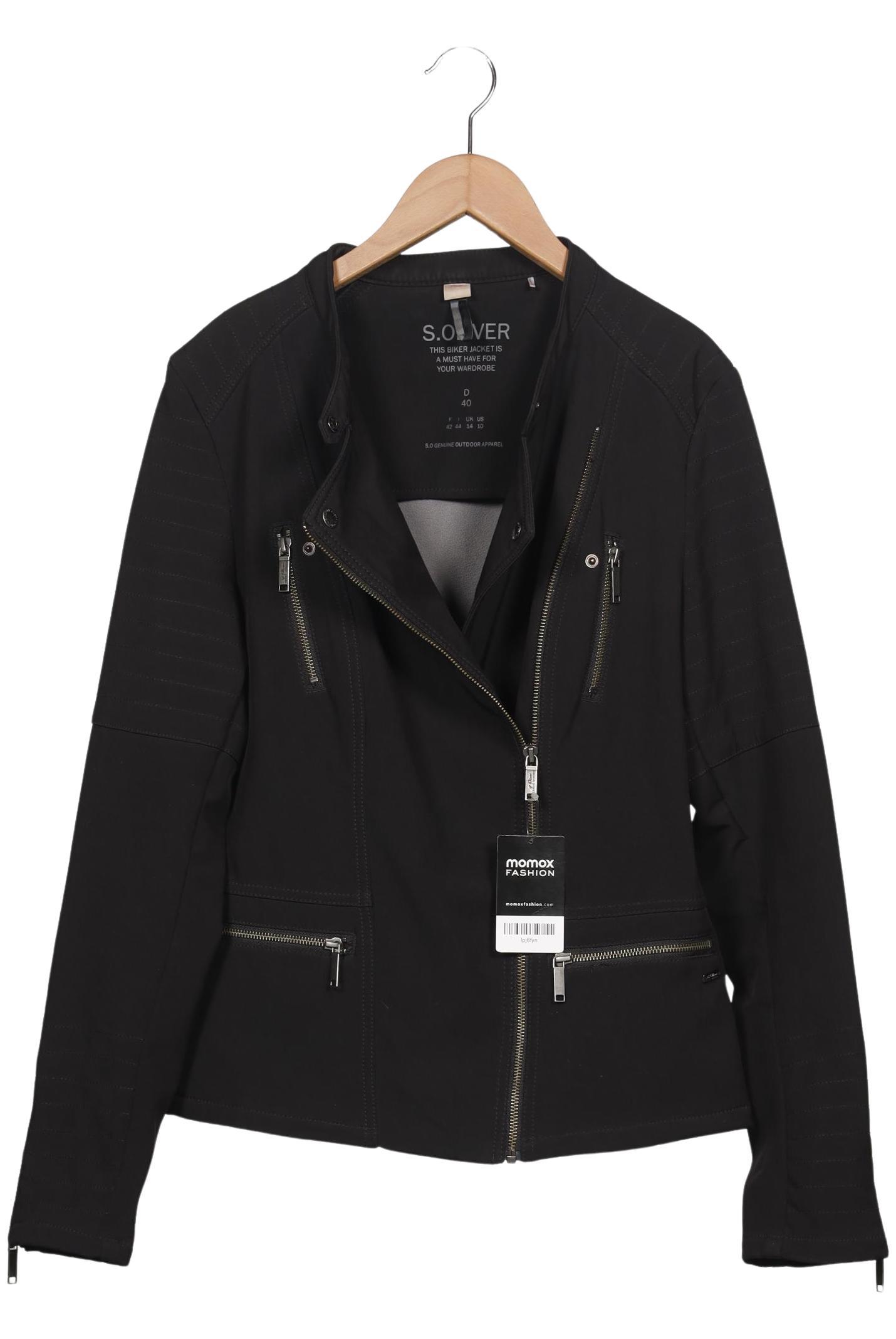 

s.Oliver Damen Jacke, schwarz, Gr. 40