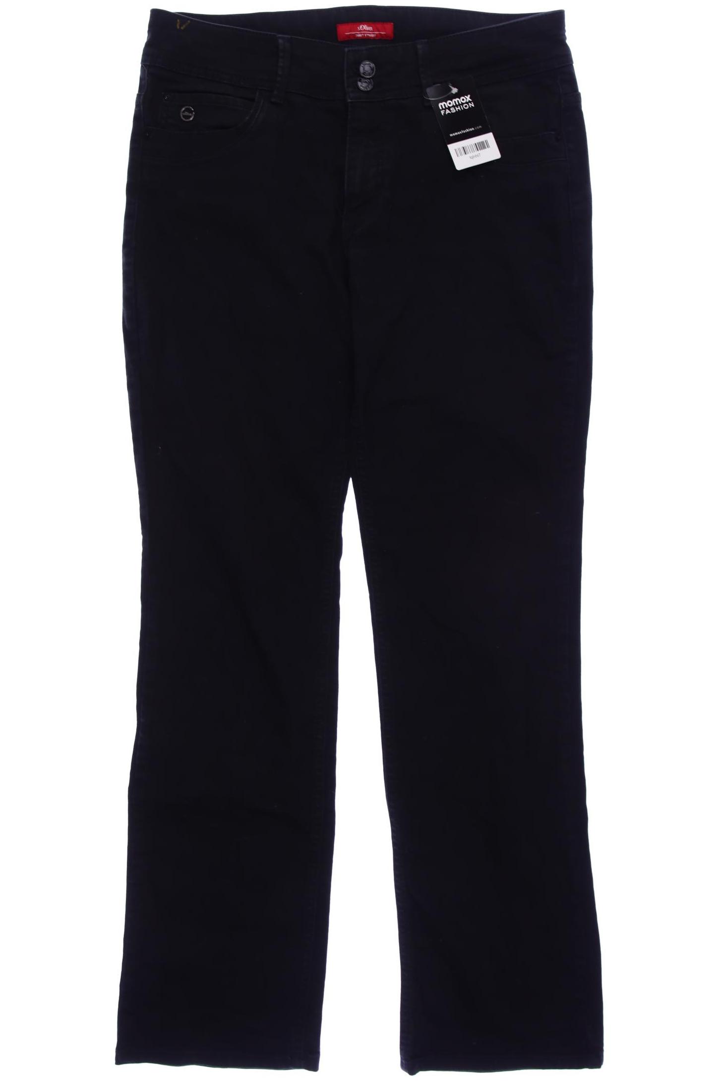 

s.Oliver Damen Jeans, schwarz