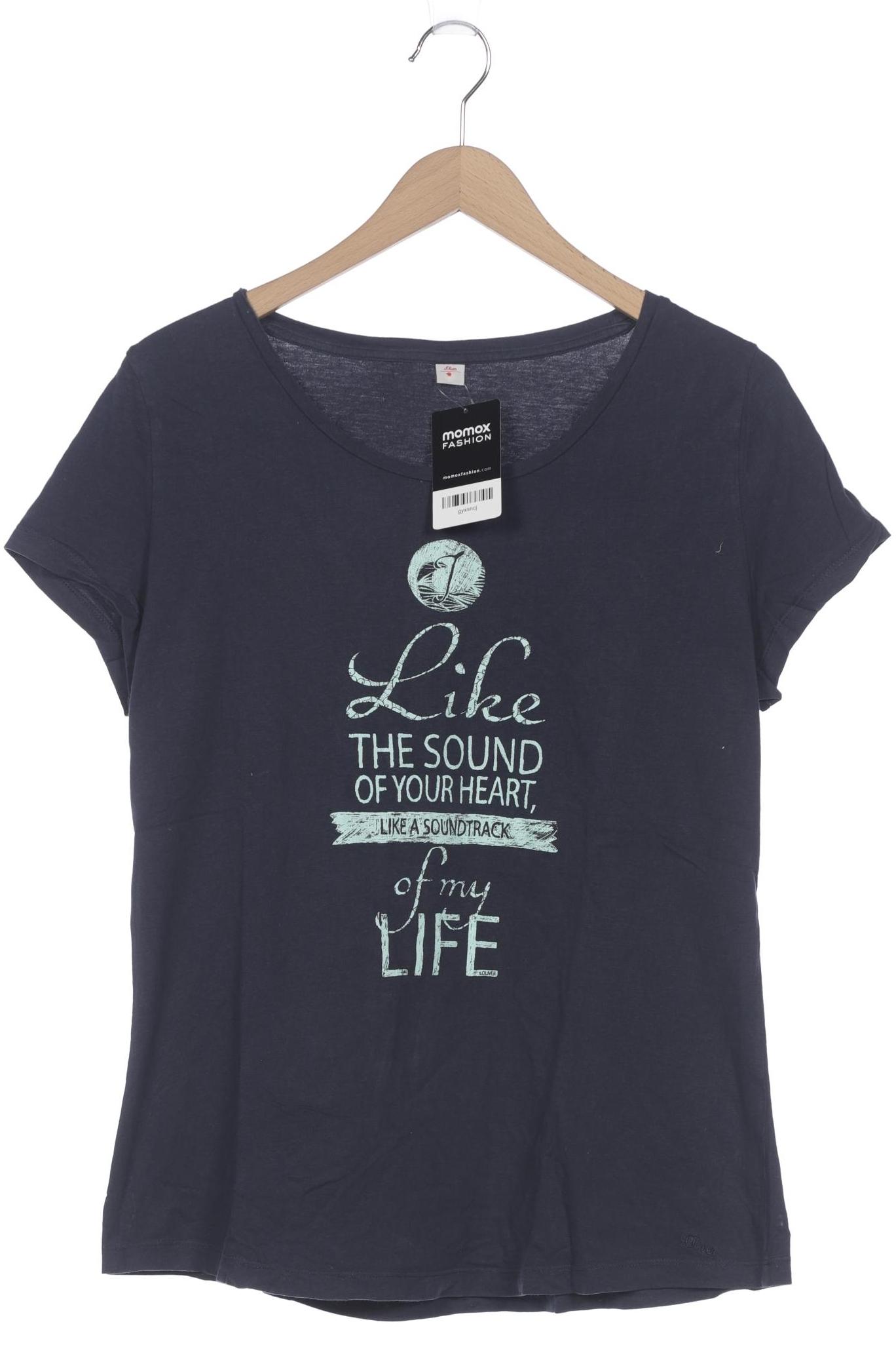 

s.Oliver Damen T-Shirt, marineblau, Gr. 46