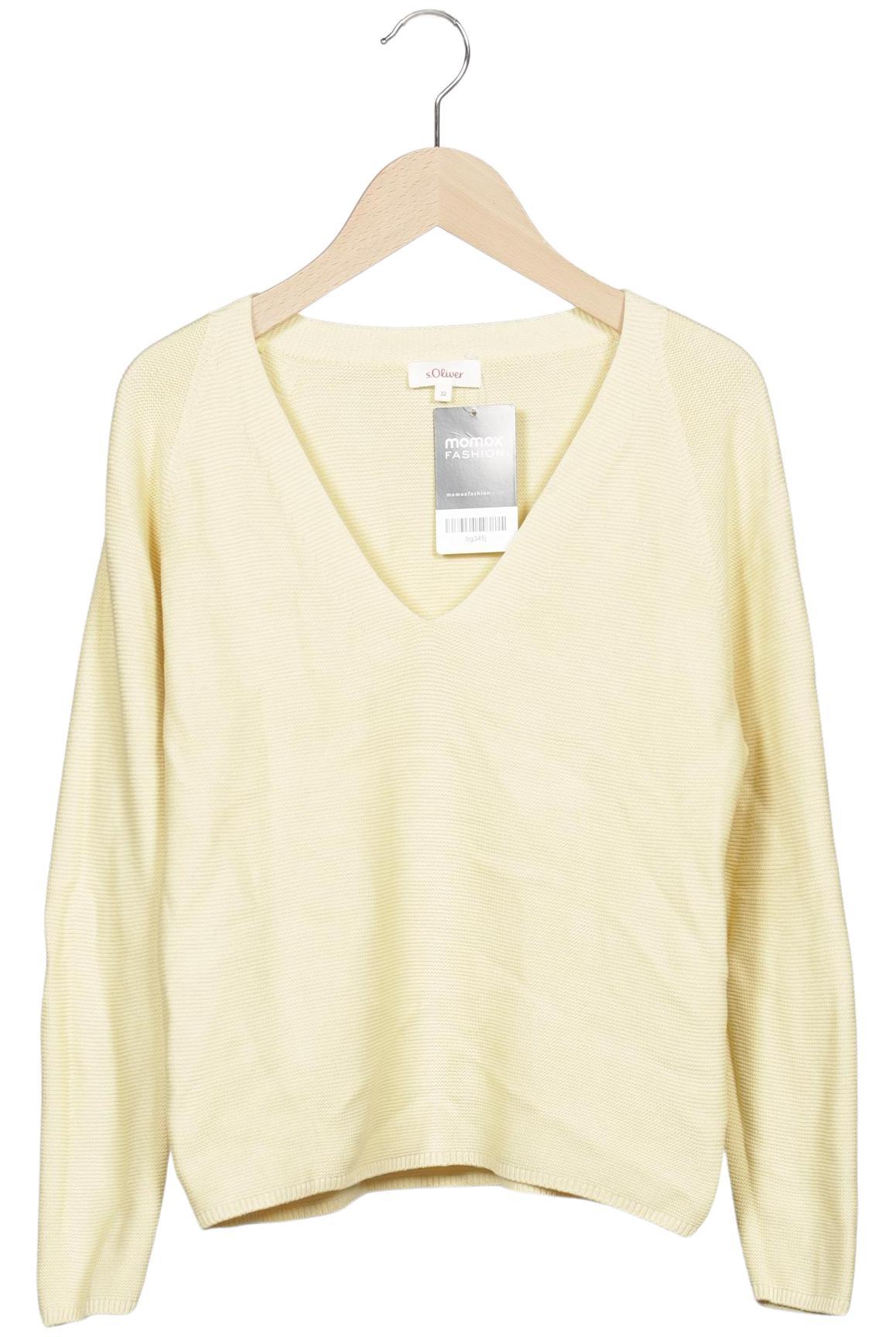 

s.Oliver Damen Pullover, gelb, Gr. 32