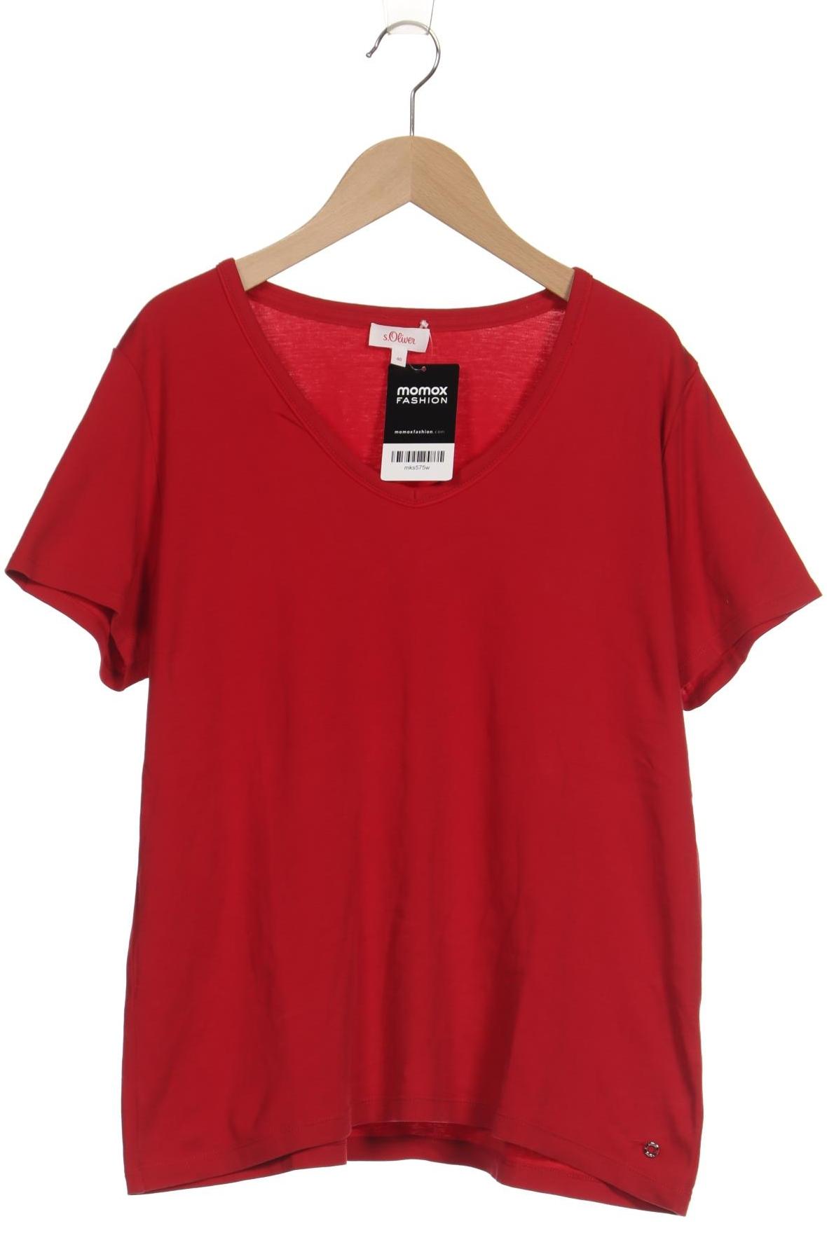 

s.Oliver Damen T-Shirt, rot, Gr. 40