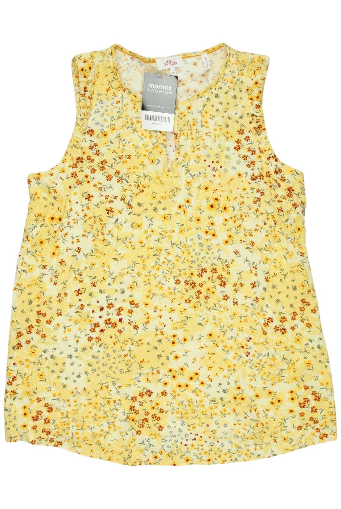

s.Oliver Damen Top, gelb, Gr. 36