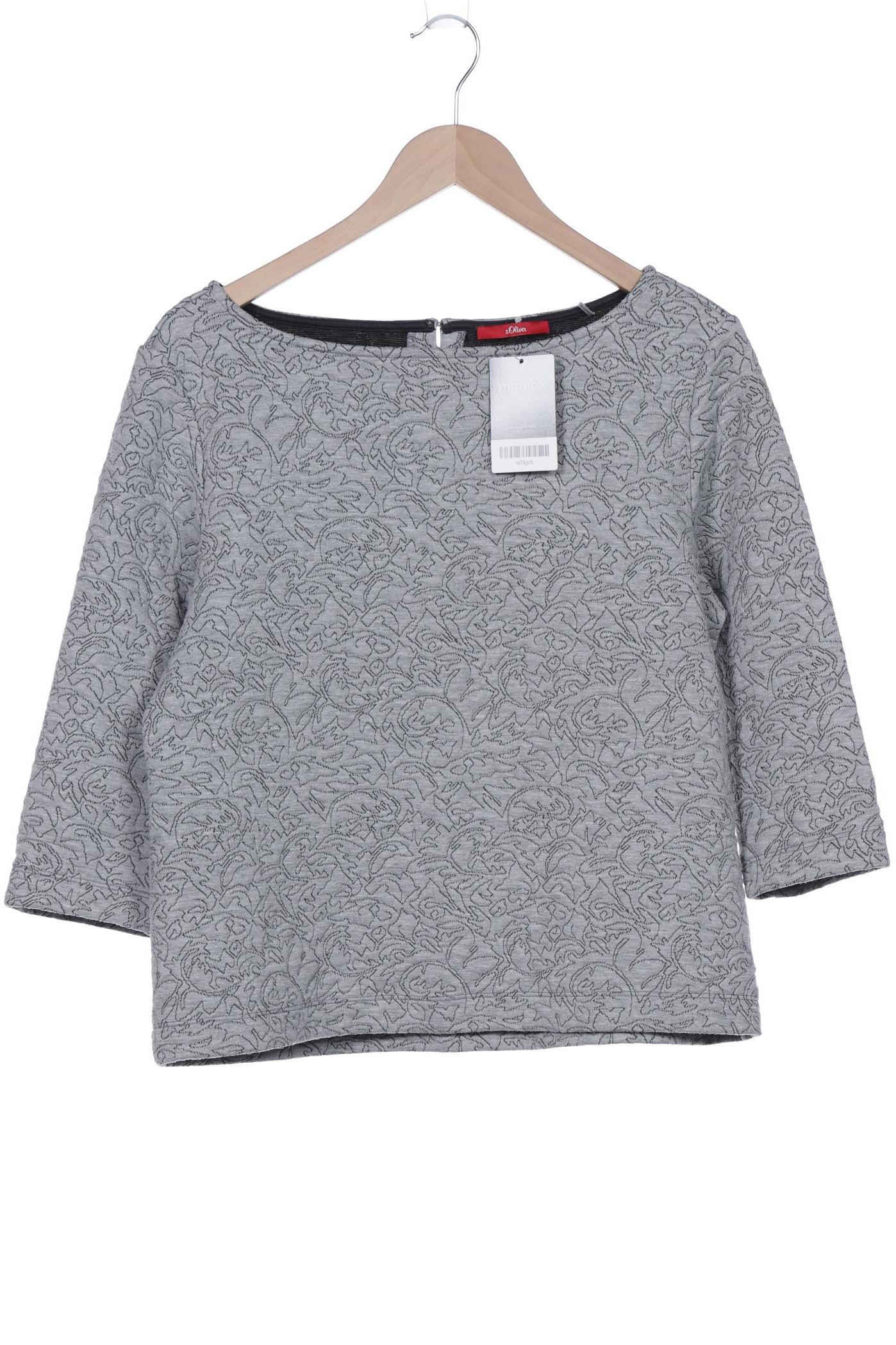 

s.Oliver Damen Langarmshirt, grau, Gr. 38