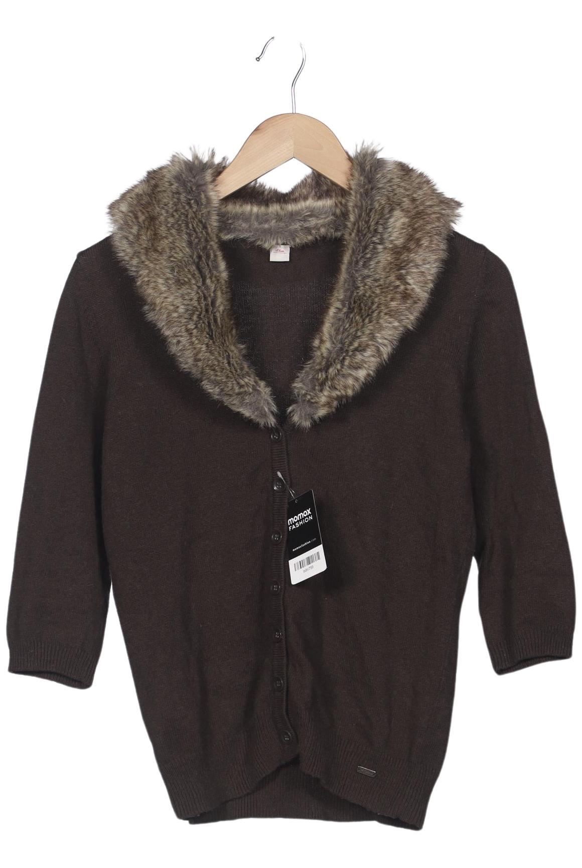 

s.Oliver Damen Strickjacke, braun, Gr. 38