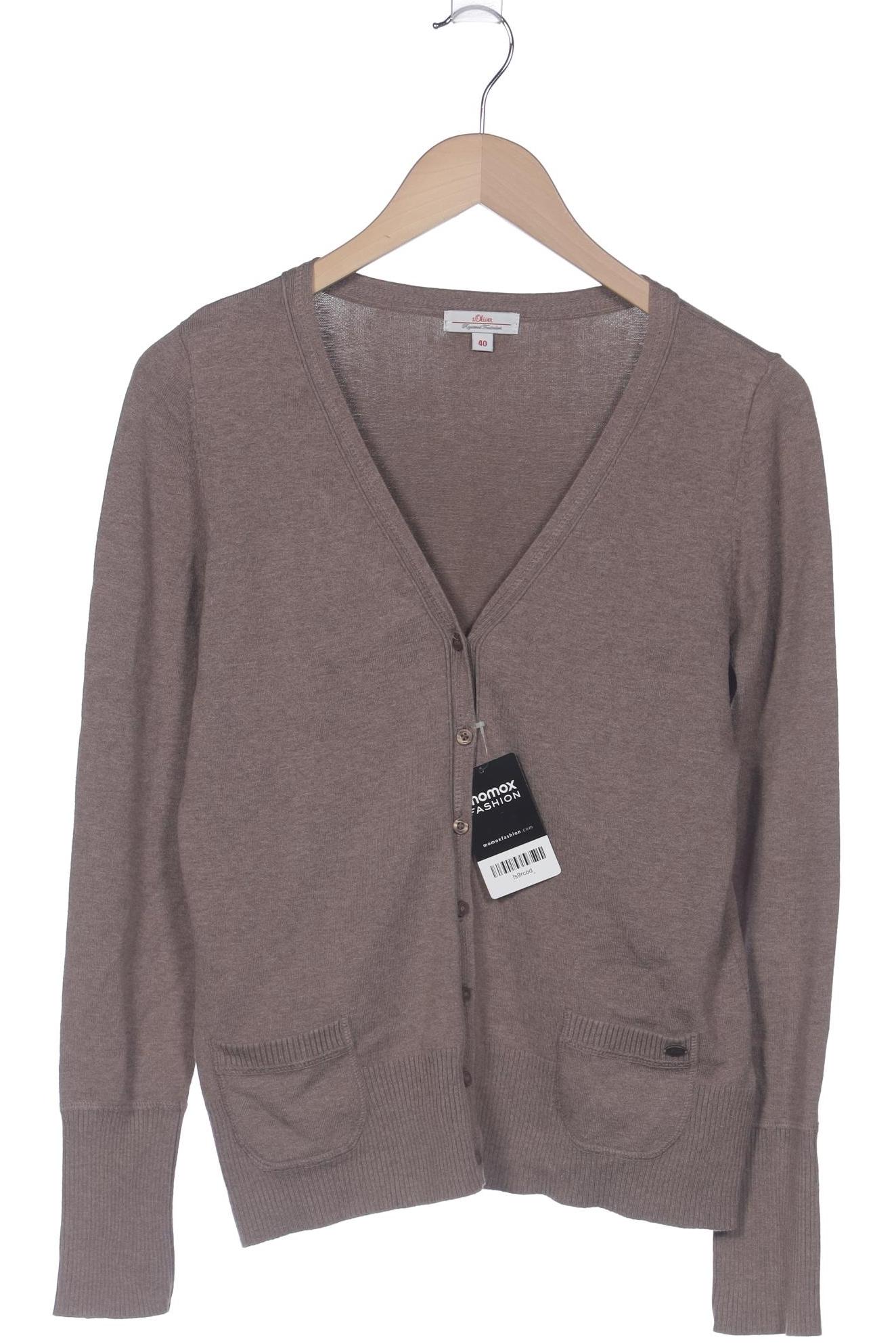 

s.Oliver Damen Strickjacke, braun, Gr. 40