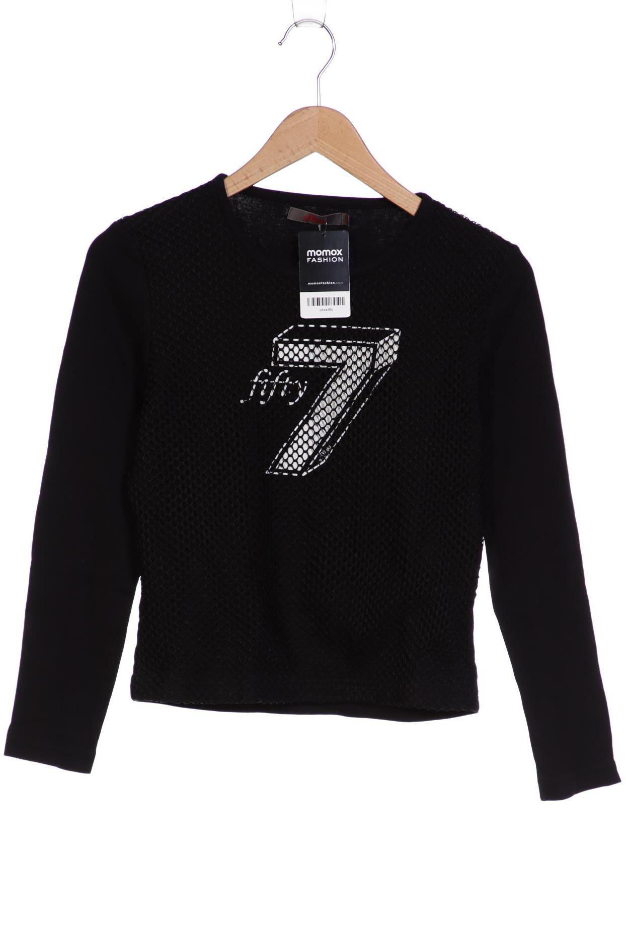 

s.Oliver Damen Langarmshirt, schwarz, Gr. 40