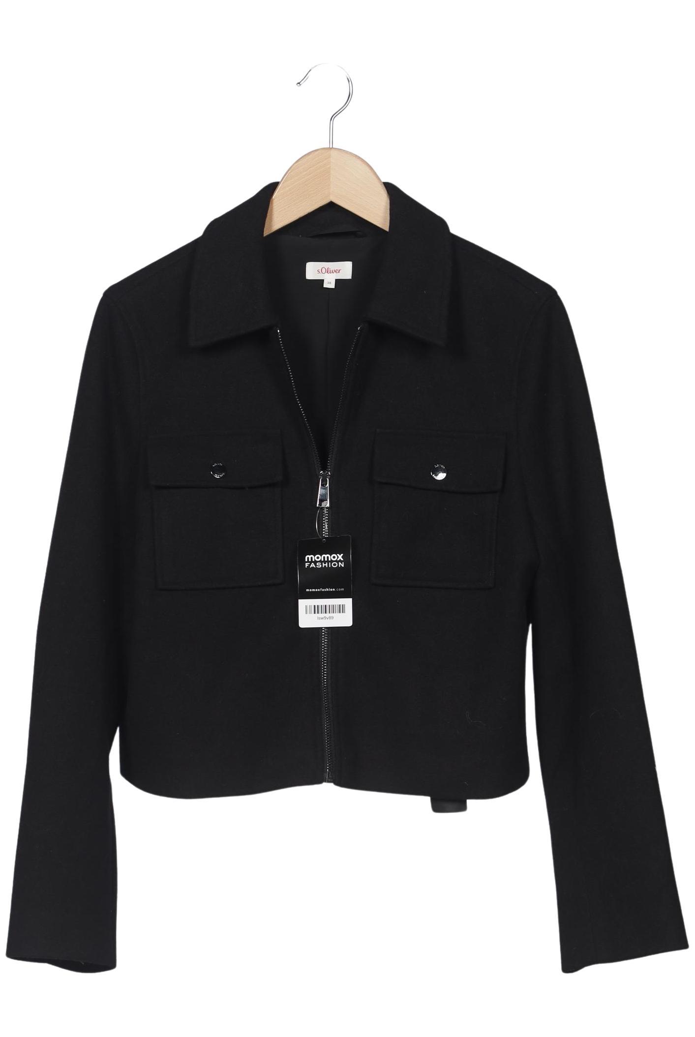 

s.Oliver Damen Jacke, schwarz, Gr. 38