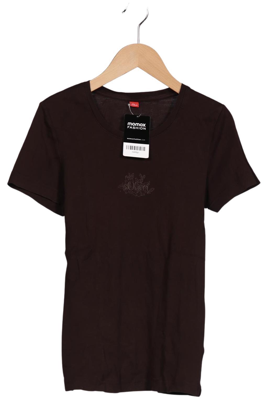 

s.Oliver Damen T-Shirt, braun, Gr. 38