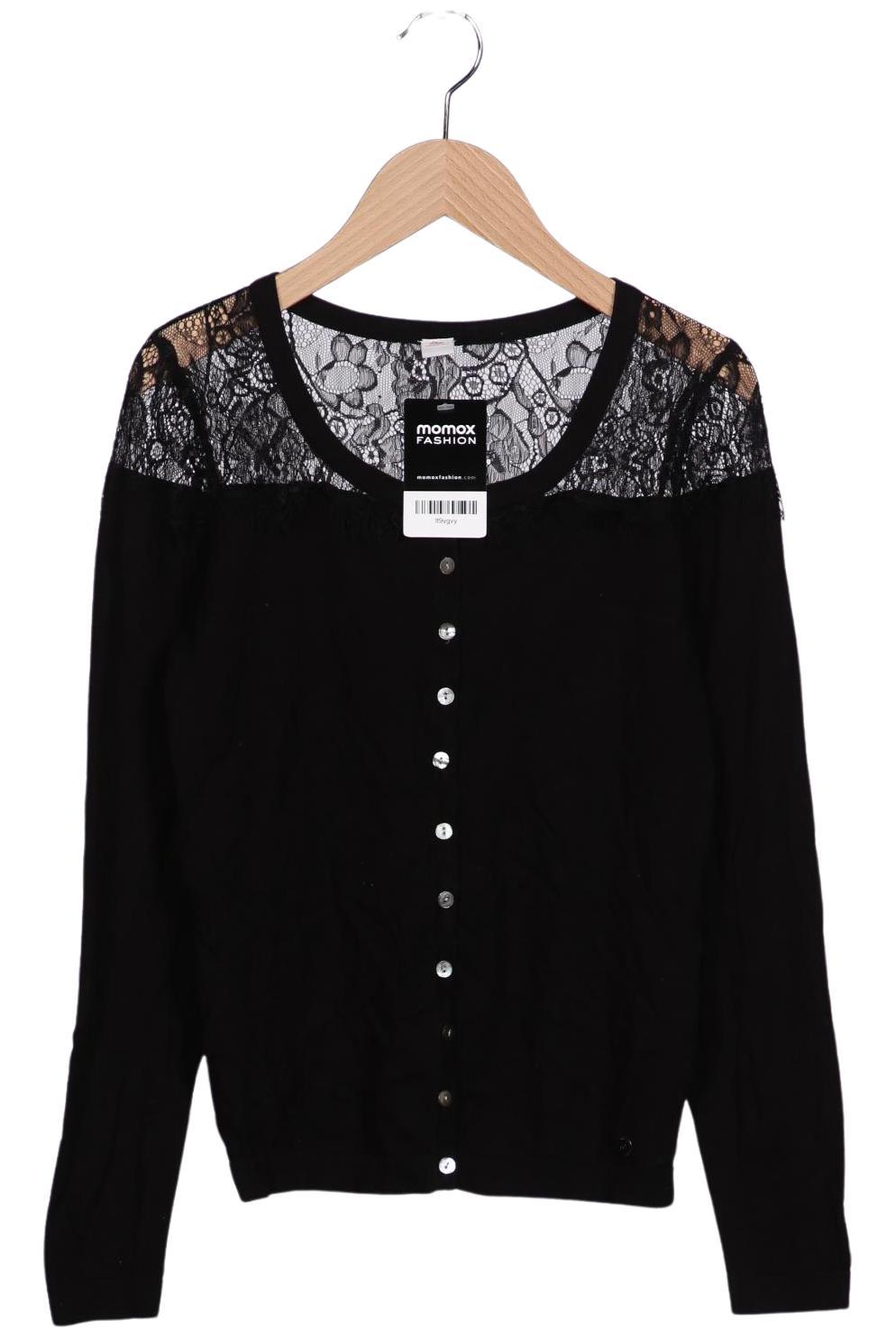 

s.Oliver Damen Strickjacke, schwarz, Gr. 36