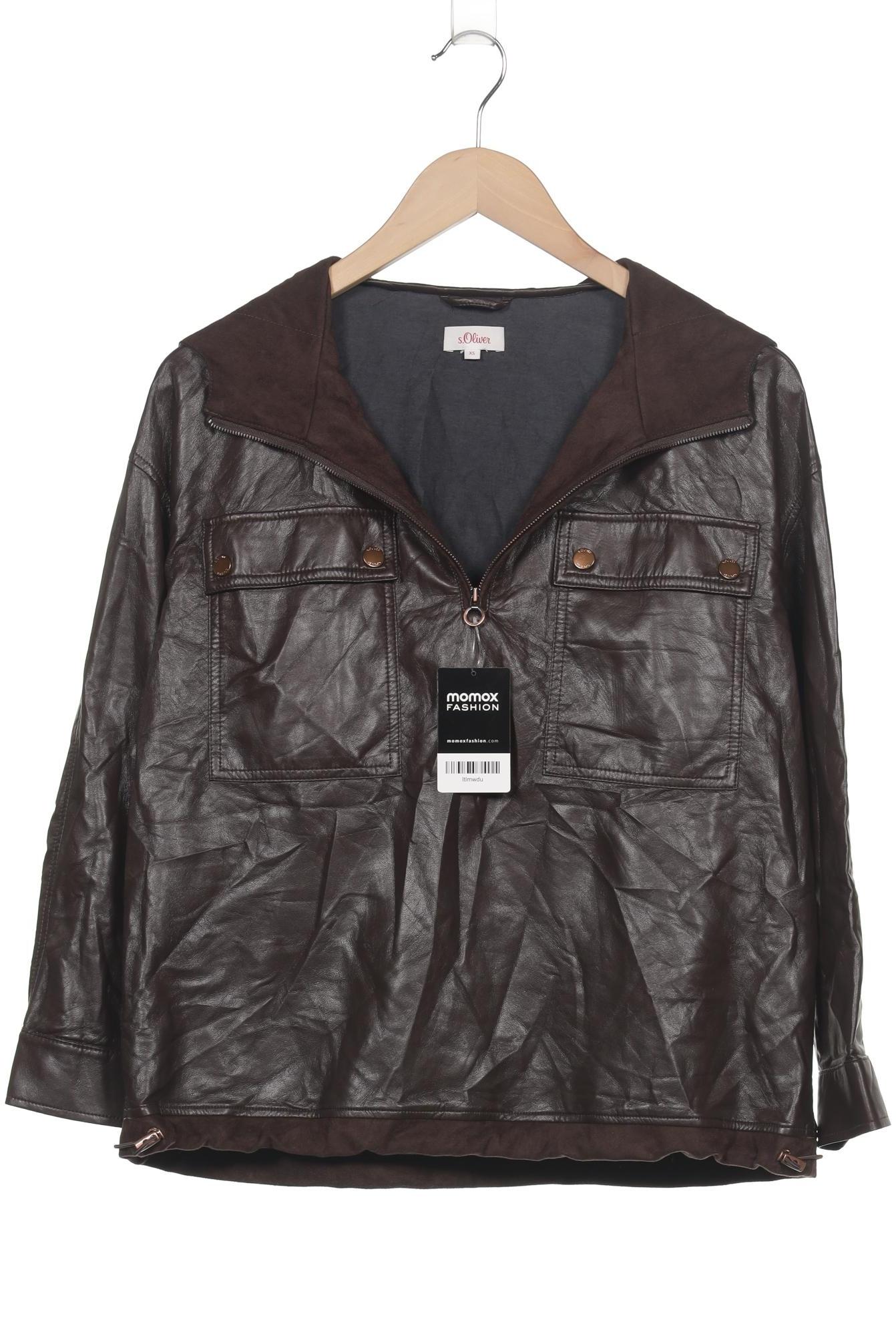 

s.Oliver Damen Kapuzenpullover, braun, Gr. 34