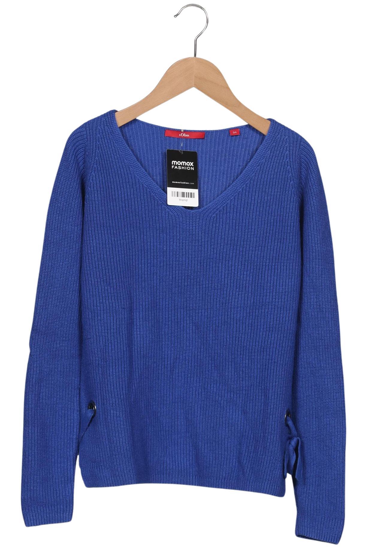 

s.Oliver Damen Pullover, blau, Gr. 34