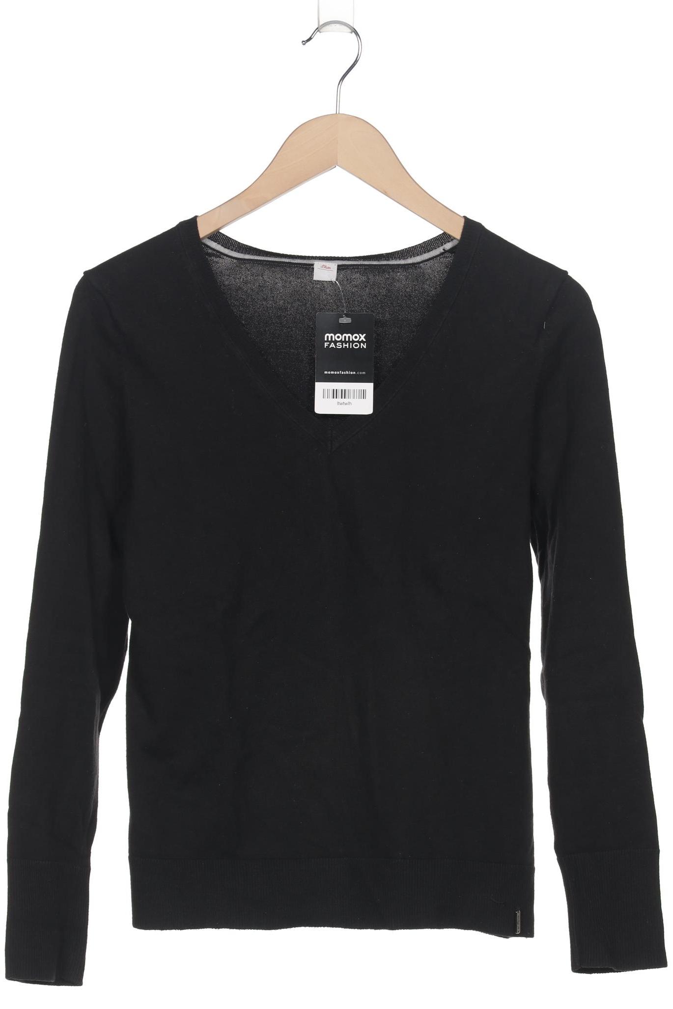 

s.Oliver Damen Pullover, schwarz, Gr. 38