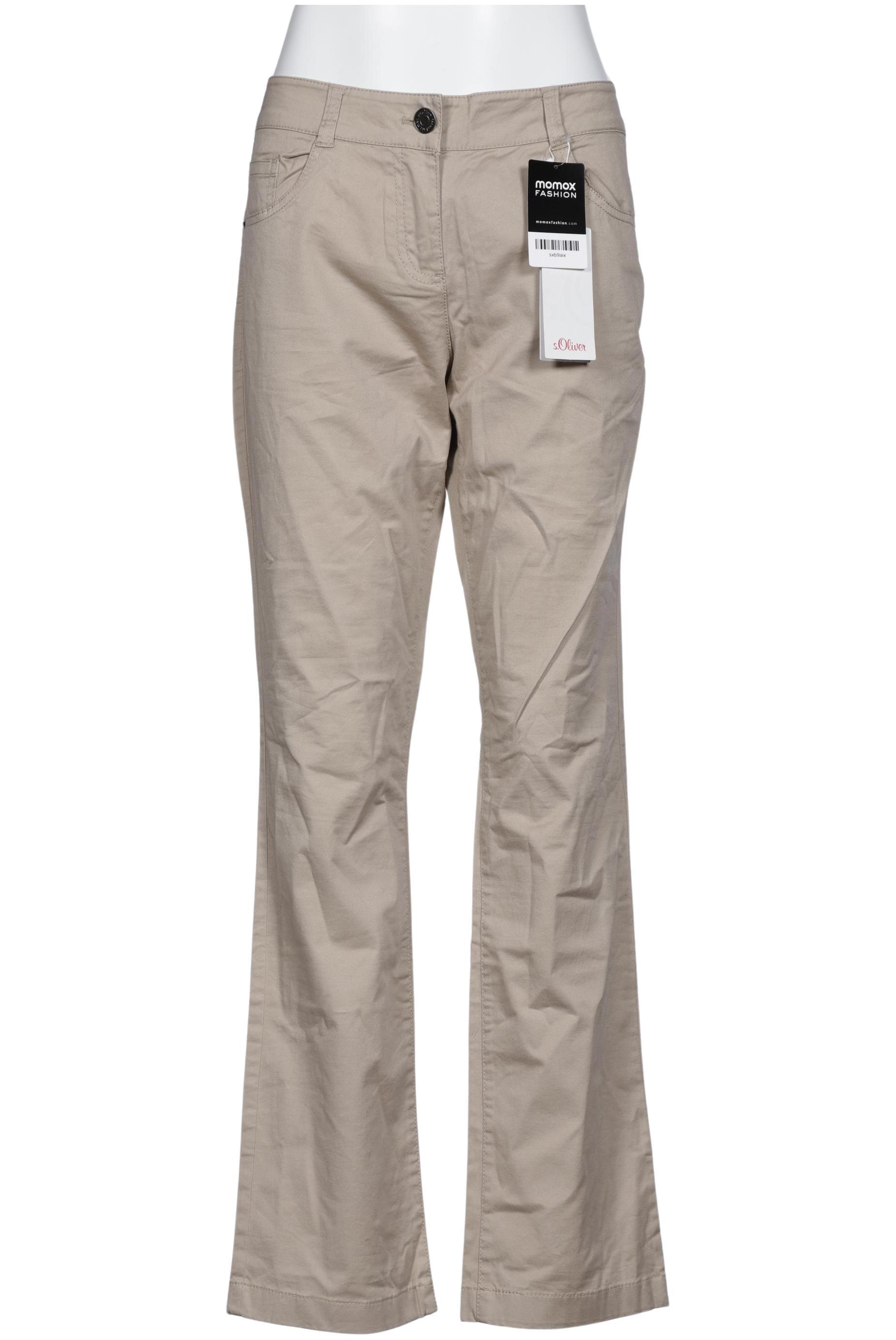 

s.Oliver Damen Stoffhose, beige, Gr. 40