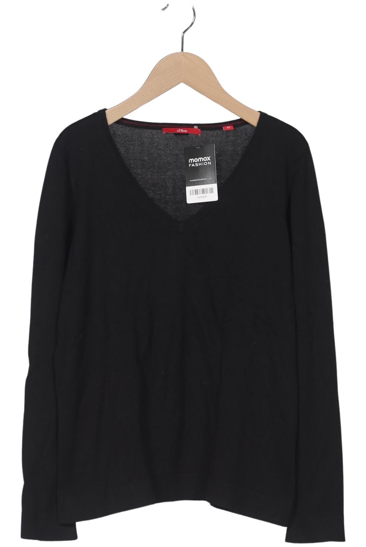 

s.Oliver Damen Pullover, schwarz, Gr. 40