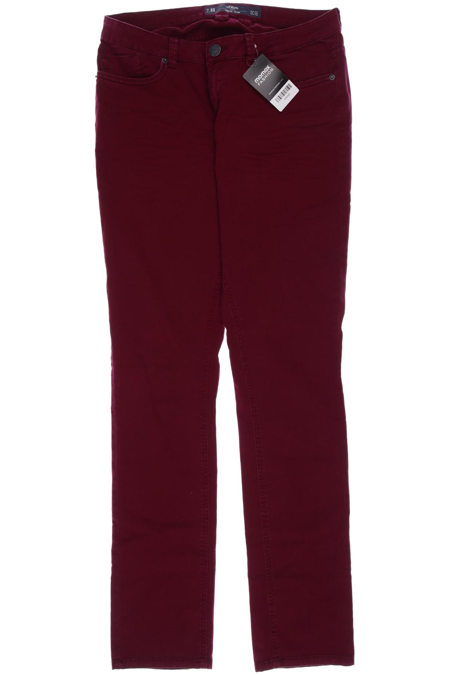 

s.Oliver Damen Jeans, bordeaux, Gr. 30