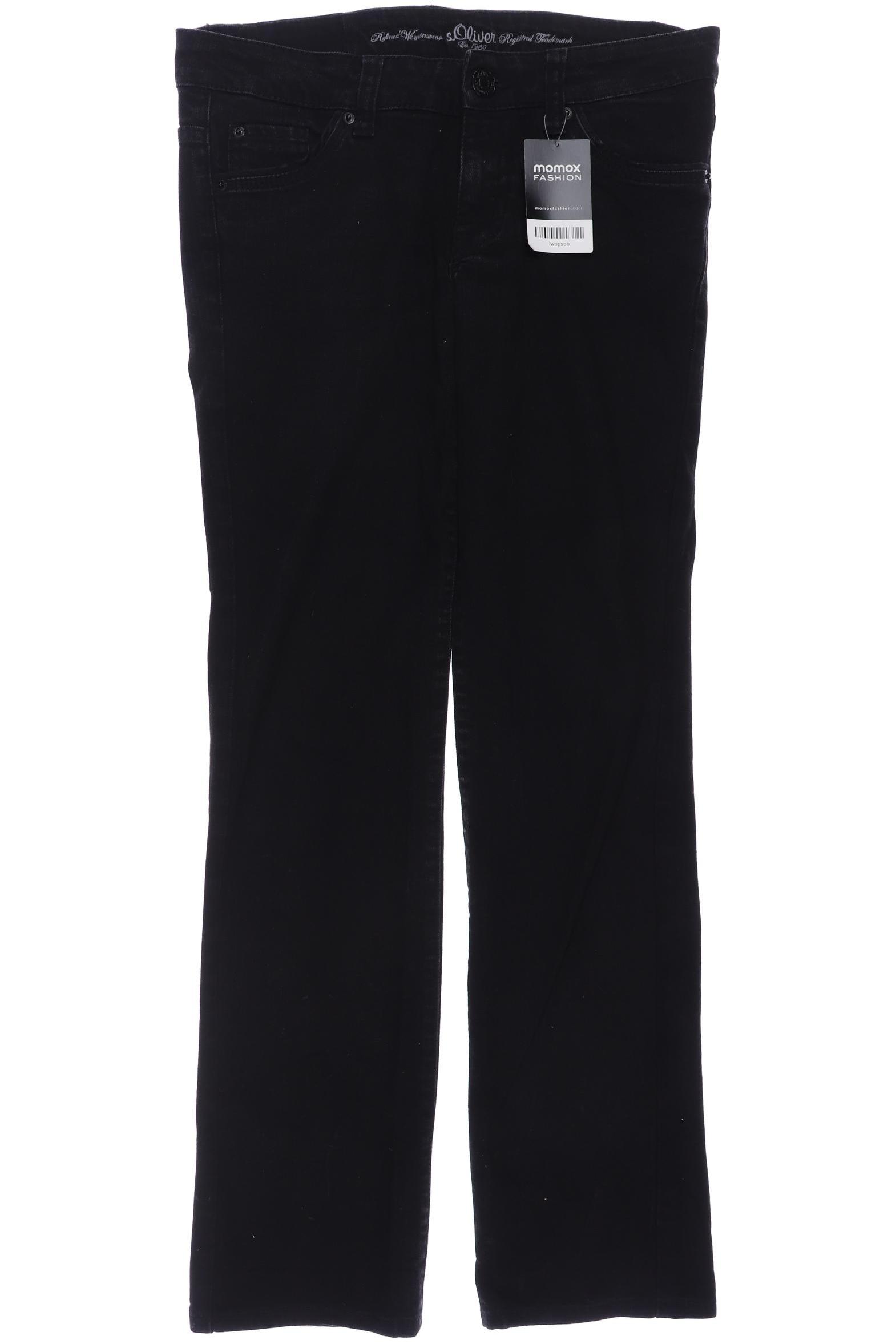 

s.Oliver Damen Jeans, schwarz