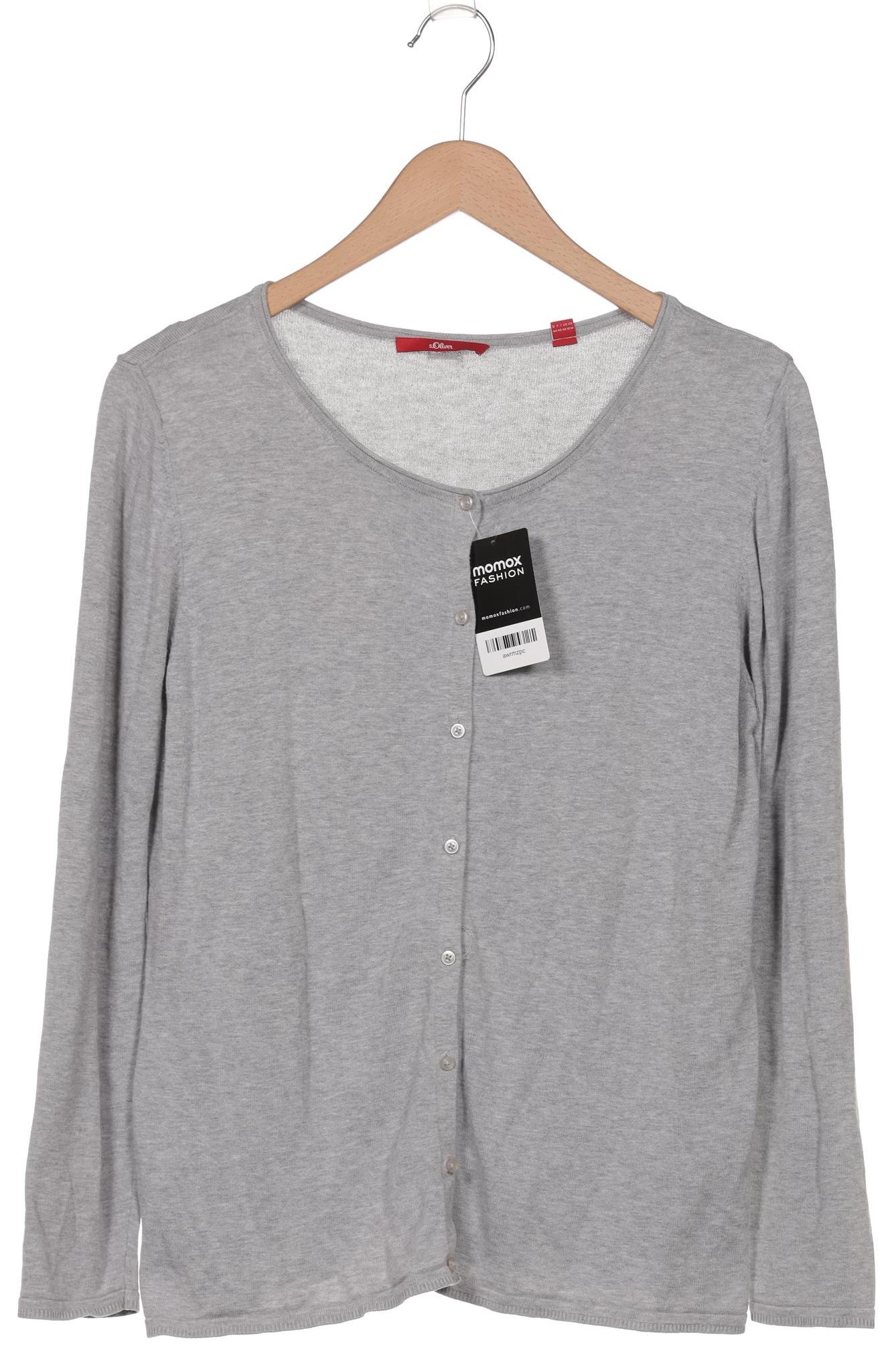 

s.Oliver Damen Strickjacke, grau, Gr. 44