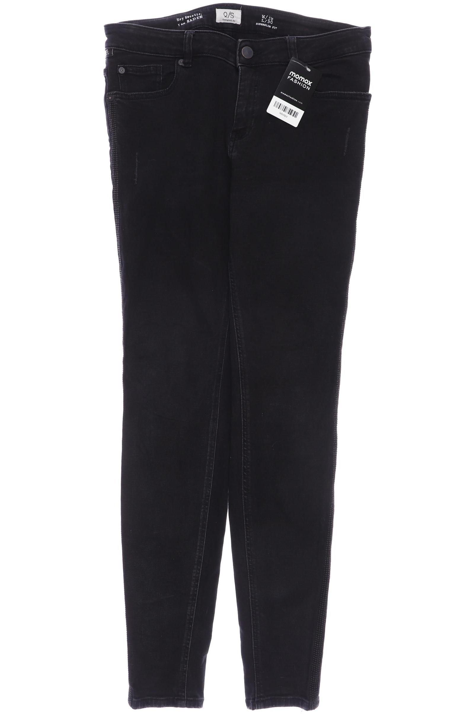 

s.Oliver Damen Jeans, schwarz