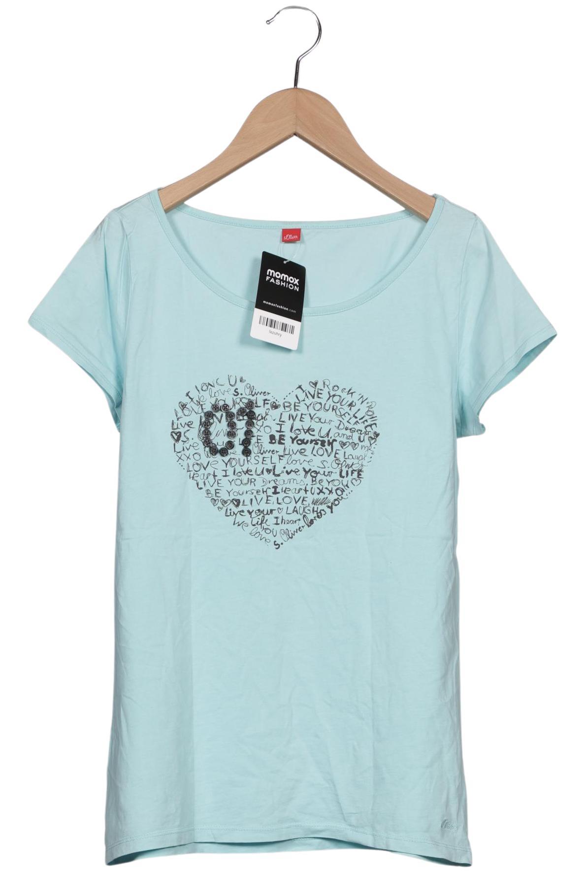 

s.Oliver Damen T-Shirt, türkis, Gr. 38